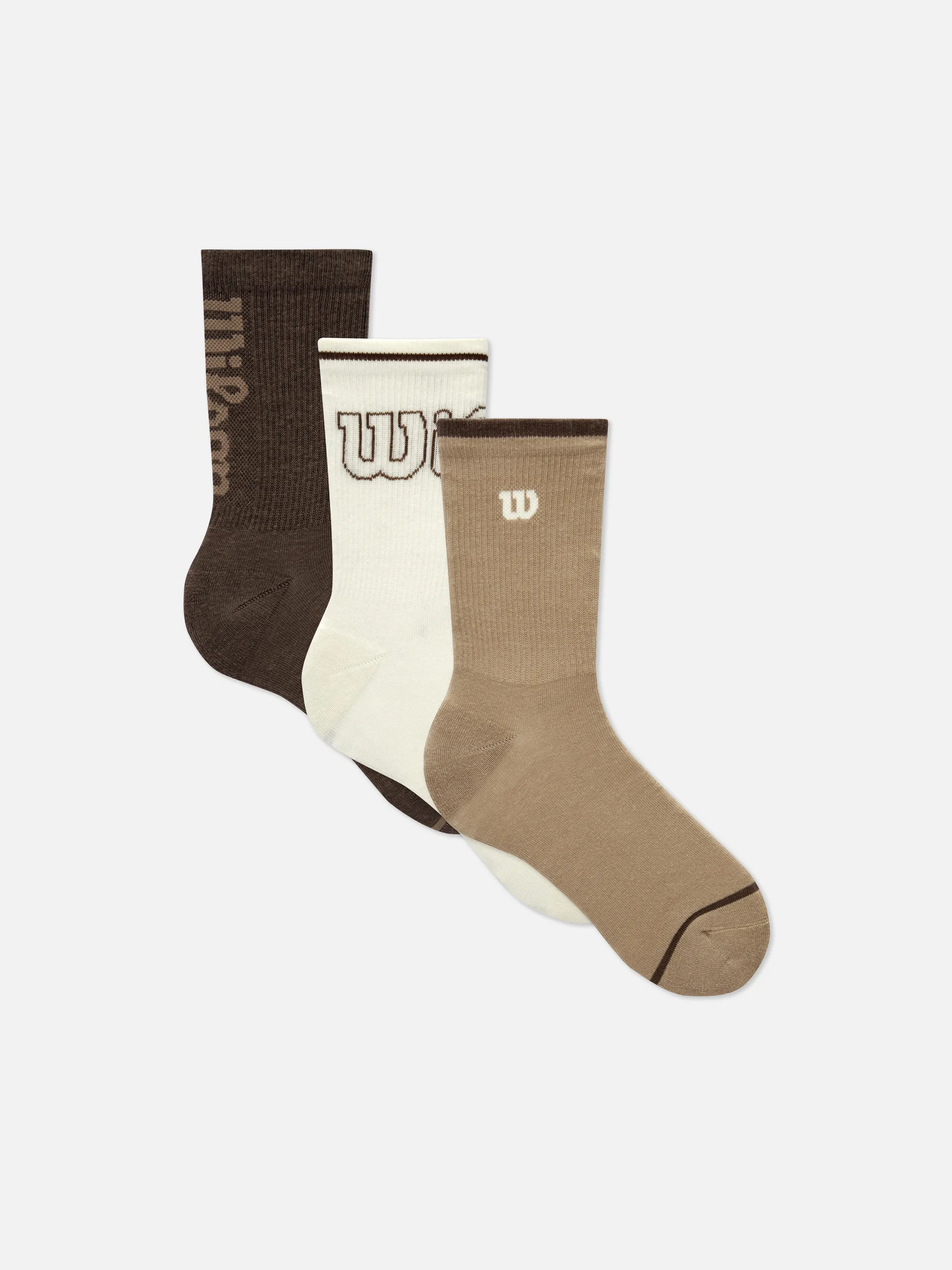 3pk Wilson Cushioned Crew Socks