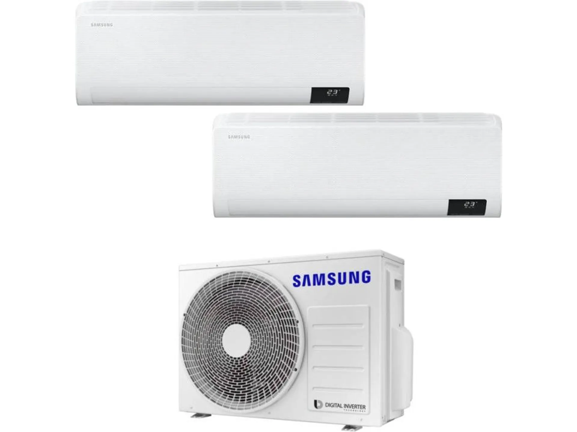 Ar Condicionado SAMSUNG Comfort AR09TXFCA (18+18 m² - 9000+9000 BTU - Branco)