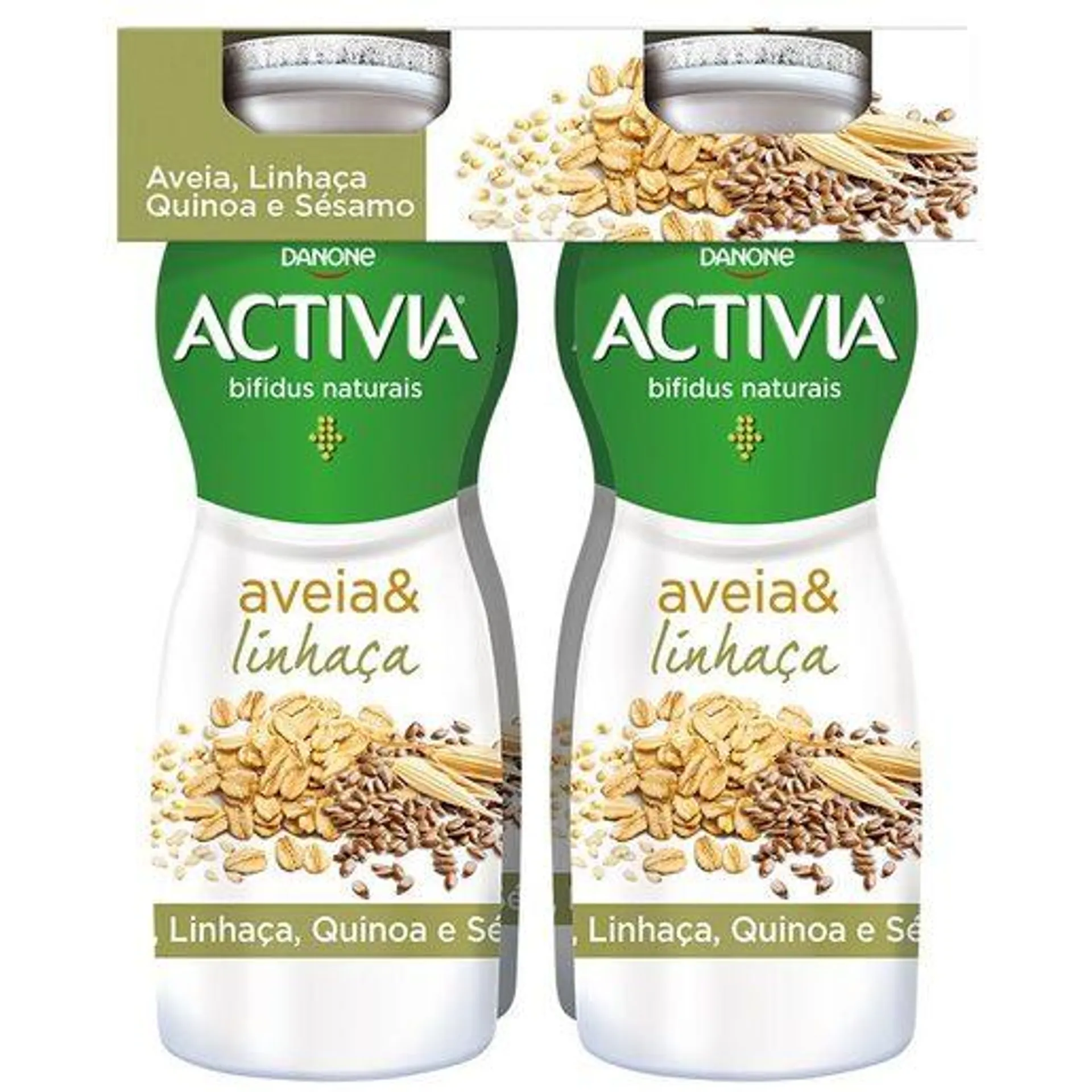 ACTIVIA Líquido Aveia e Linhaça 4x155 g