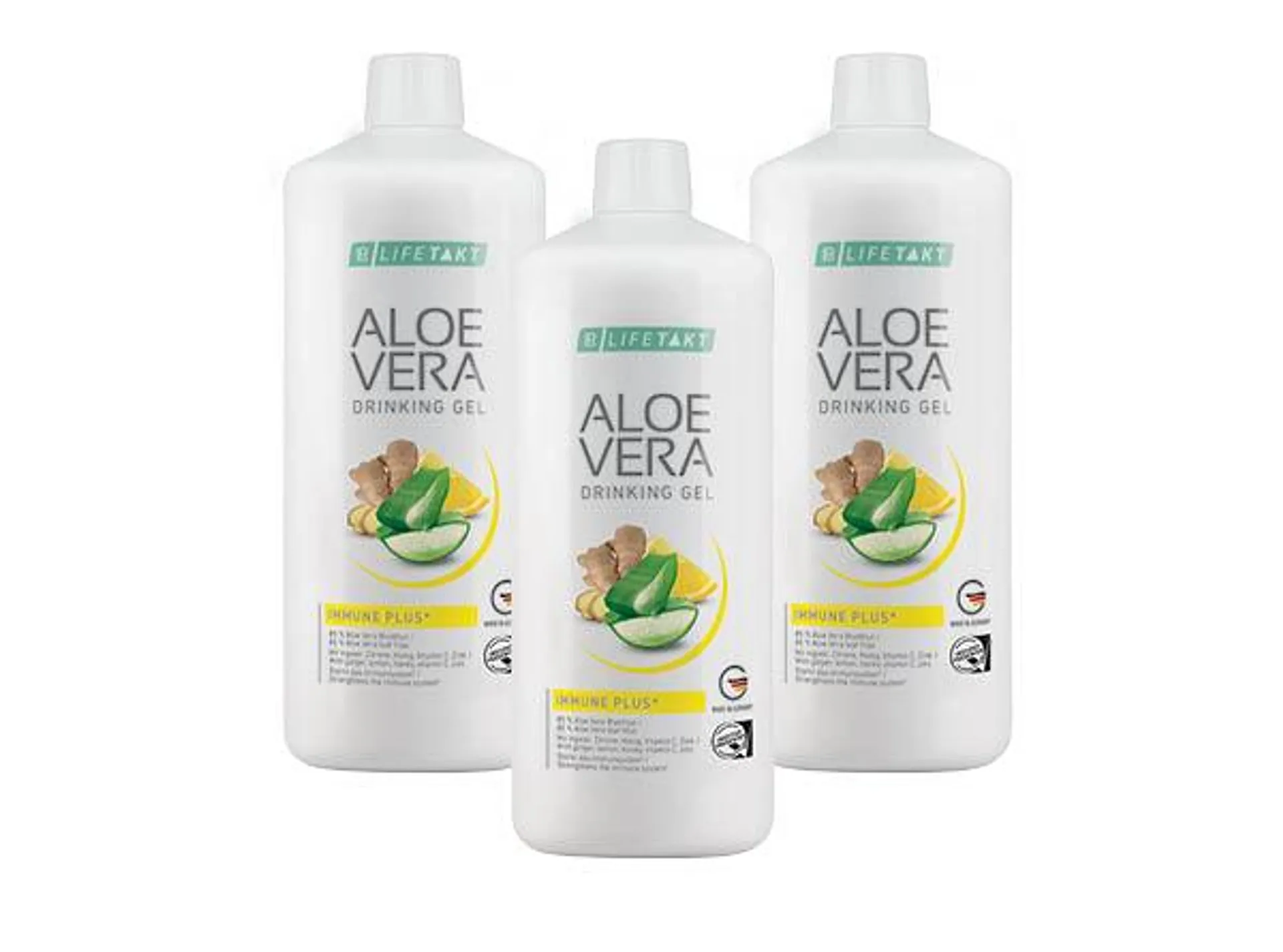 Set Triplo de Edição Limitada Gel Bebível Aloe Vera Immune Plus