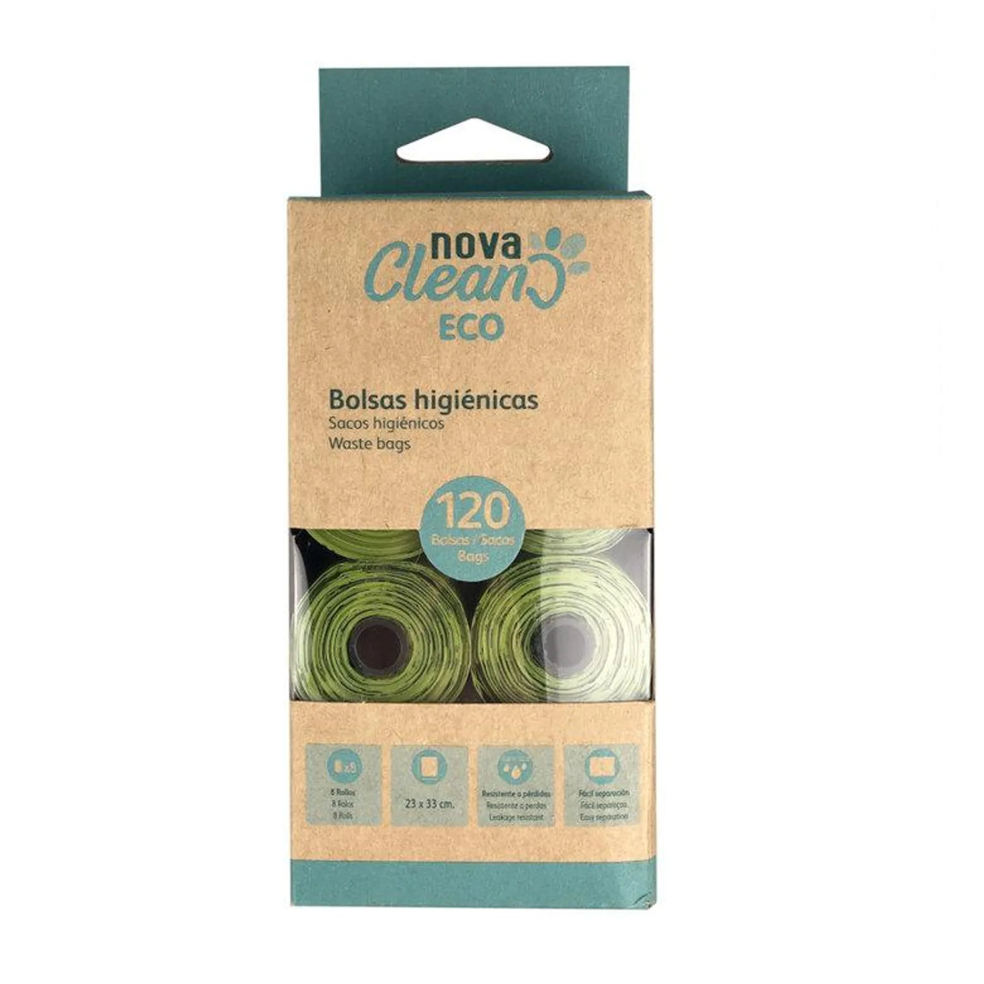 Nova Clean Eco Sacos Higiénicos Biodegradáveis para cães