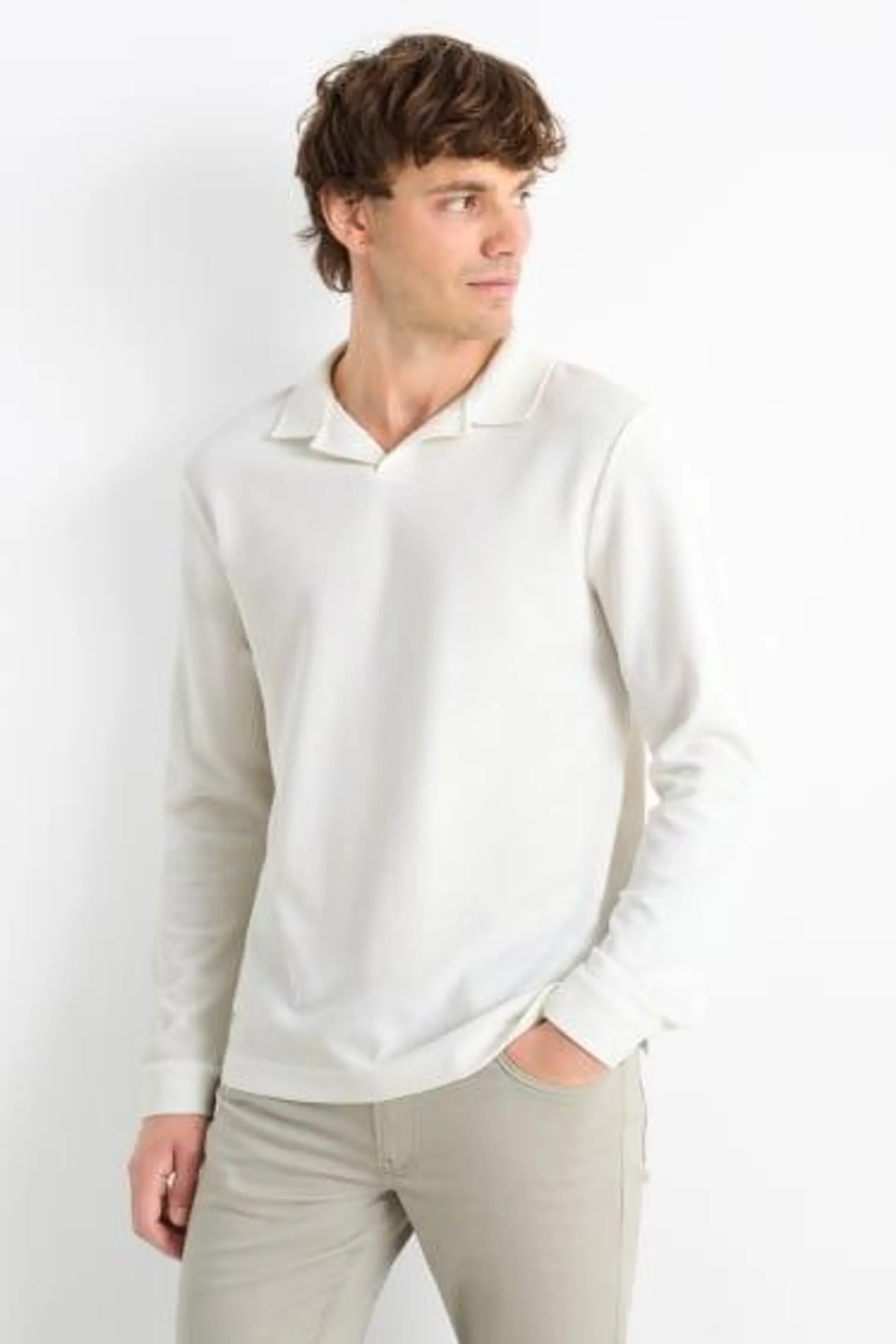 Polo shirt - textured