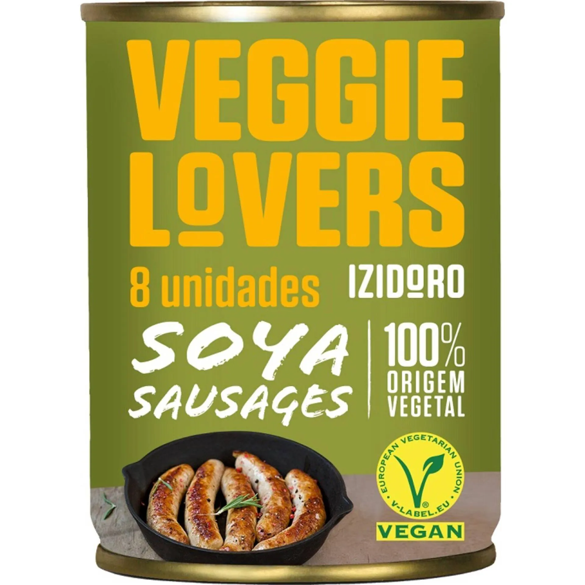 Salsichas de Soja Veggie Lovers Lata 8 un