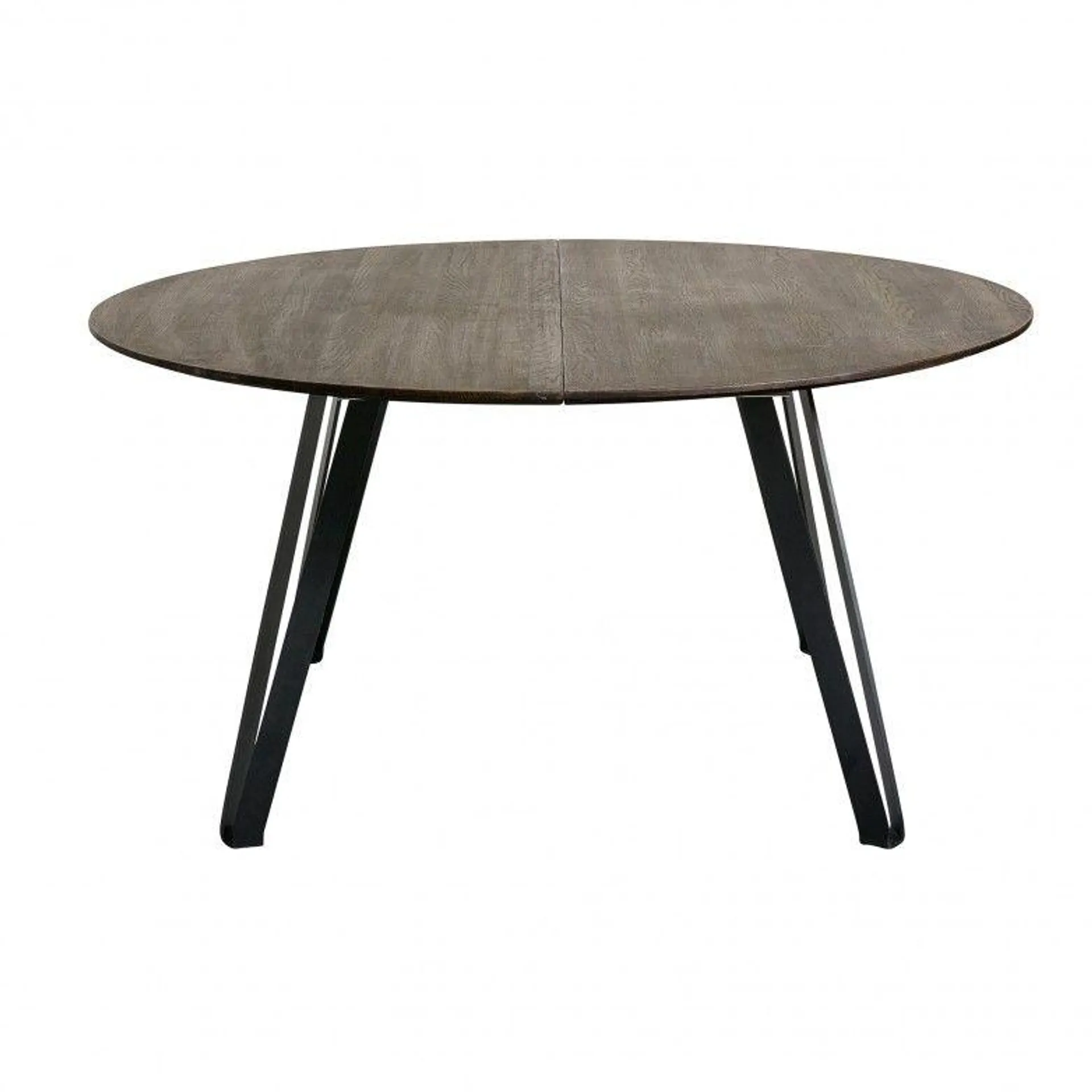 mesa jantar space smoked round