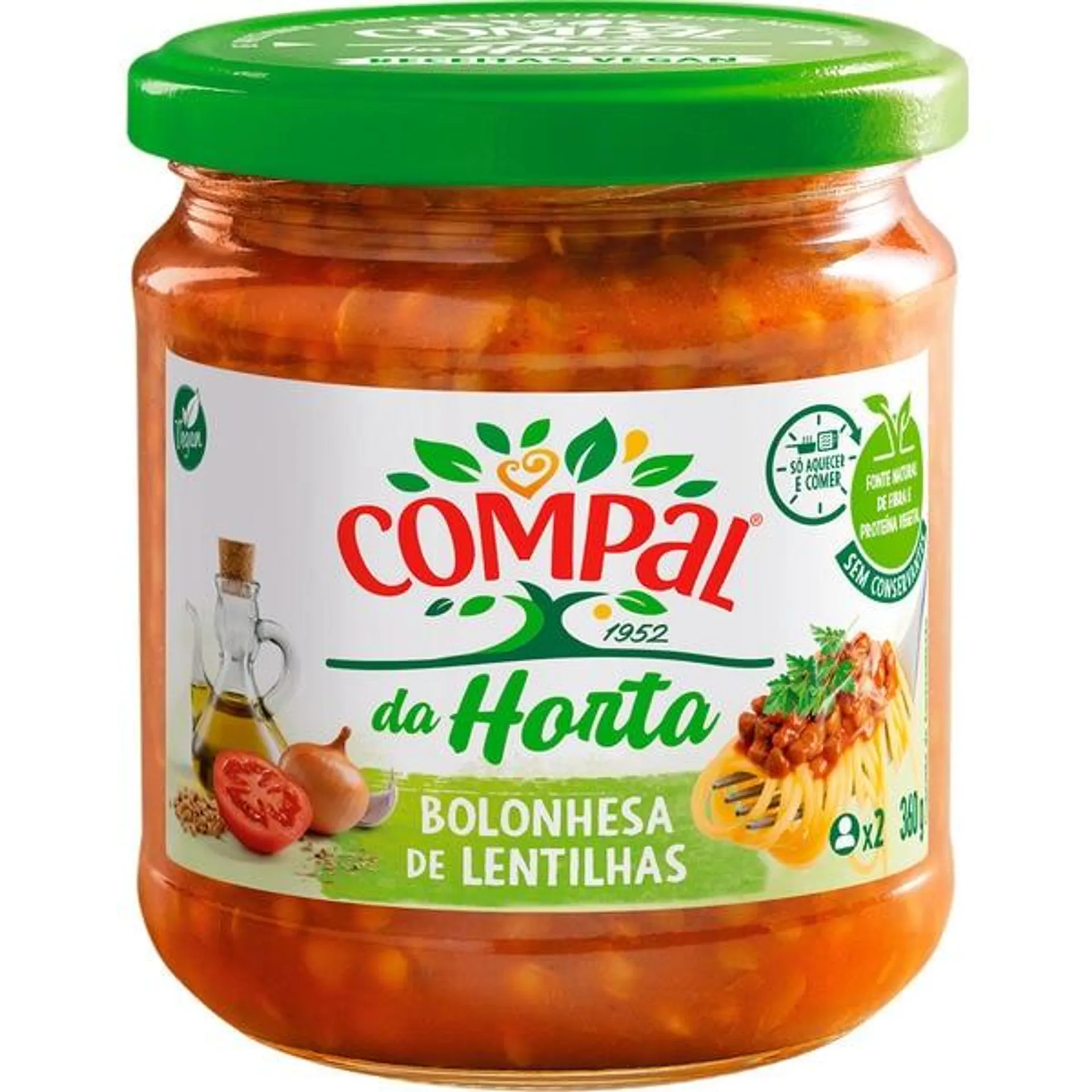 da Horta Bolonhesa de Lentilhas frasco 360 g Compal