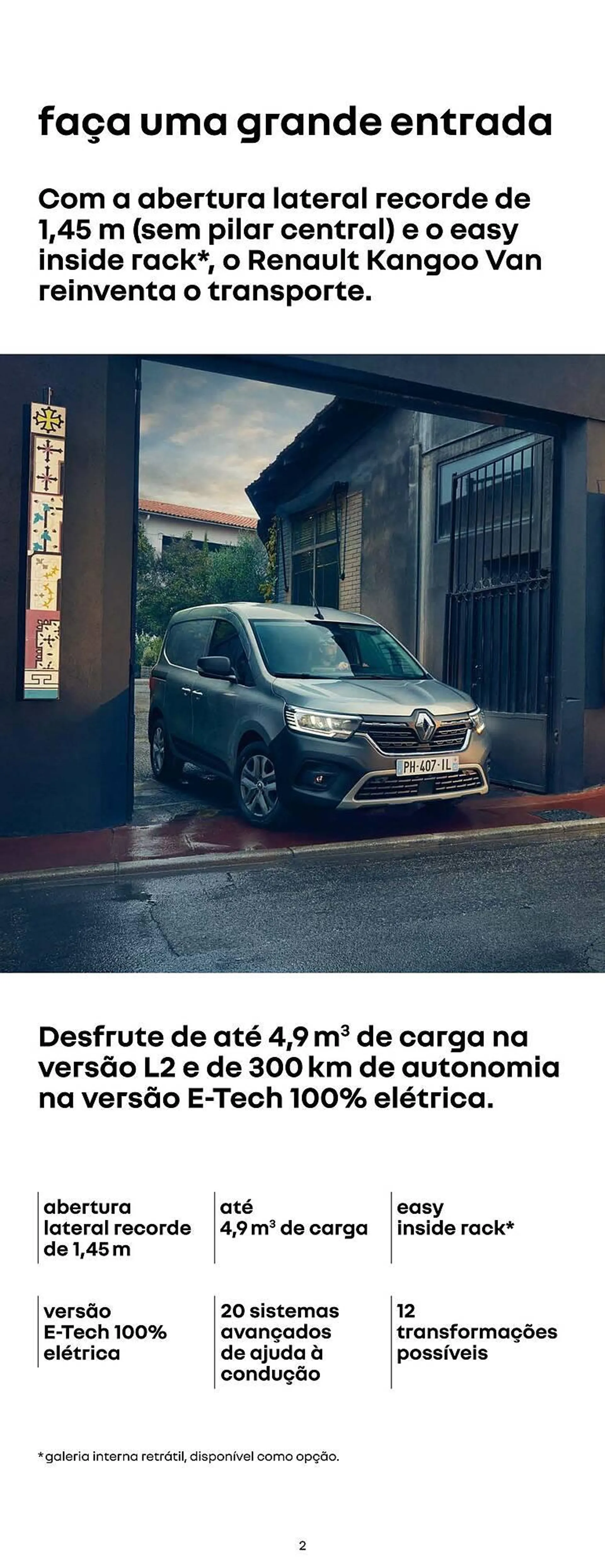 Folheto Renault Novo Kangoo Van - 2