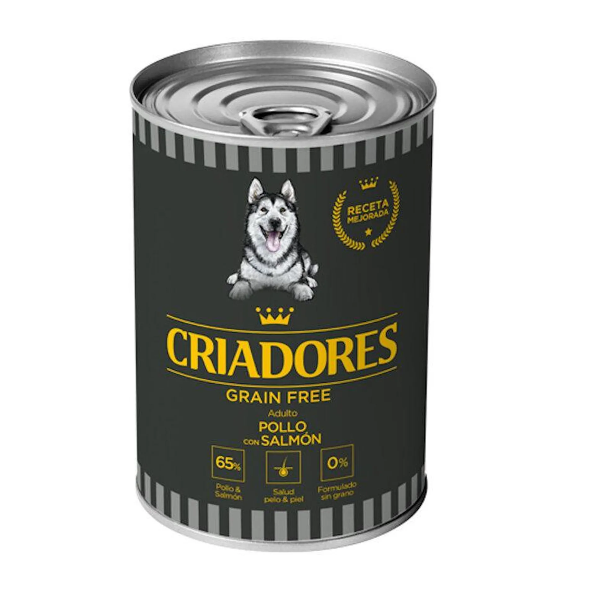 Criadores Adulto Grain Free Frango e Salmão em lata para cães