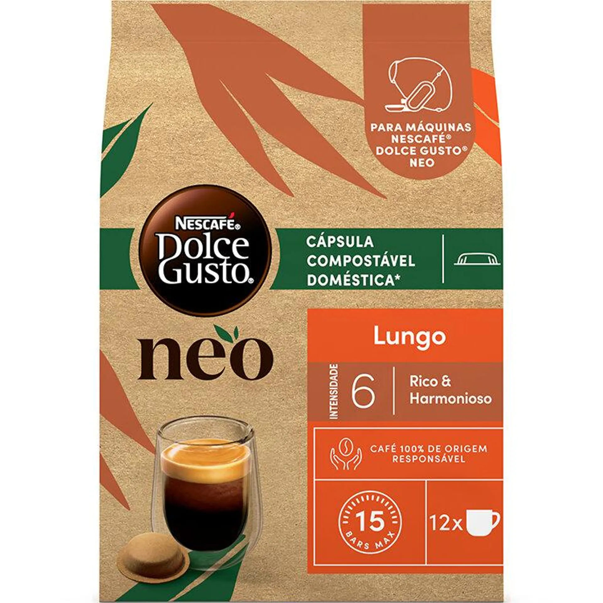 CÁPSULA DOLCE GUSTO NEO LUNGO 6