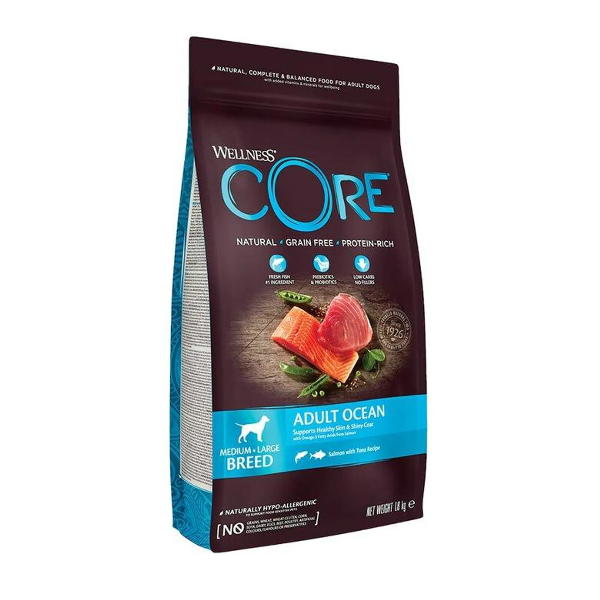 Wellness Core Adult Medium/Large Ocean Salmão e Atum ração para cães