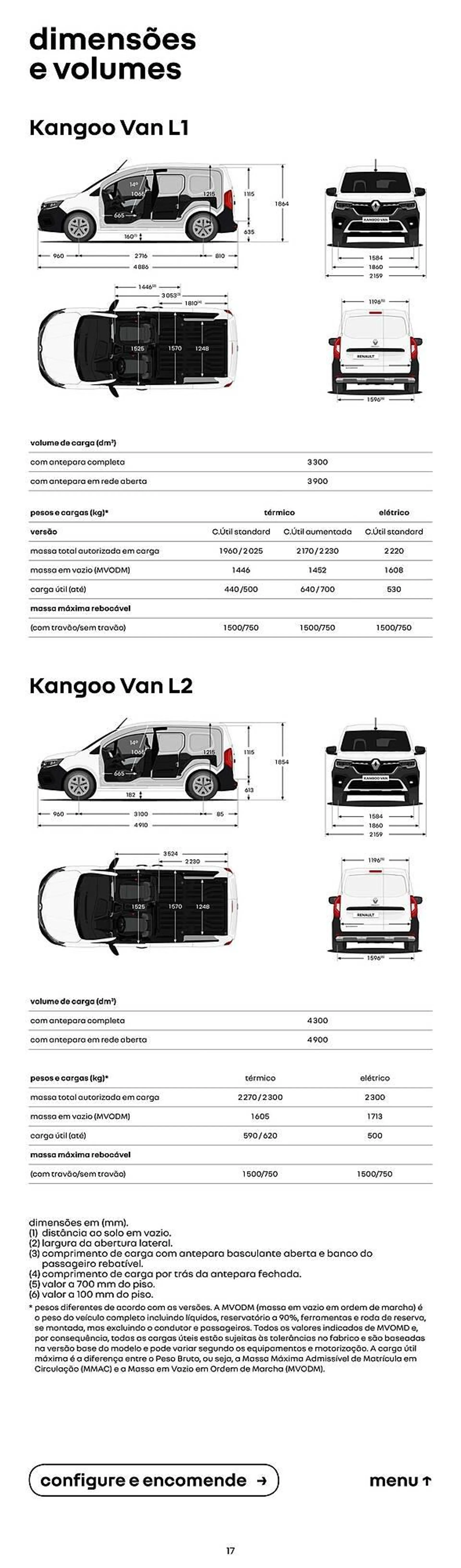 Folheto Folheto Renault Novo Kangoo Van de 13 de fevereiro até 31 de outubro 2024 - Pagina 17