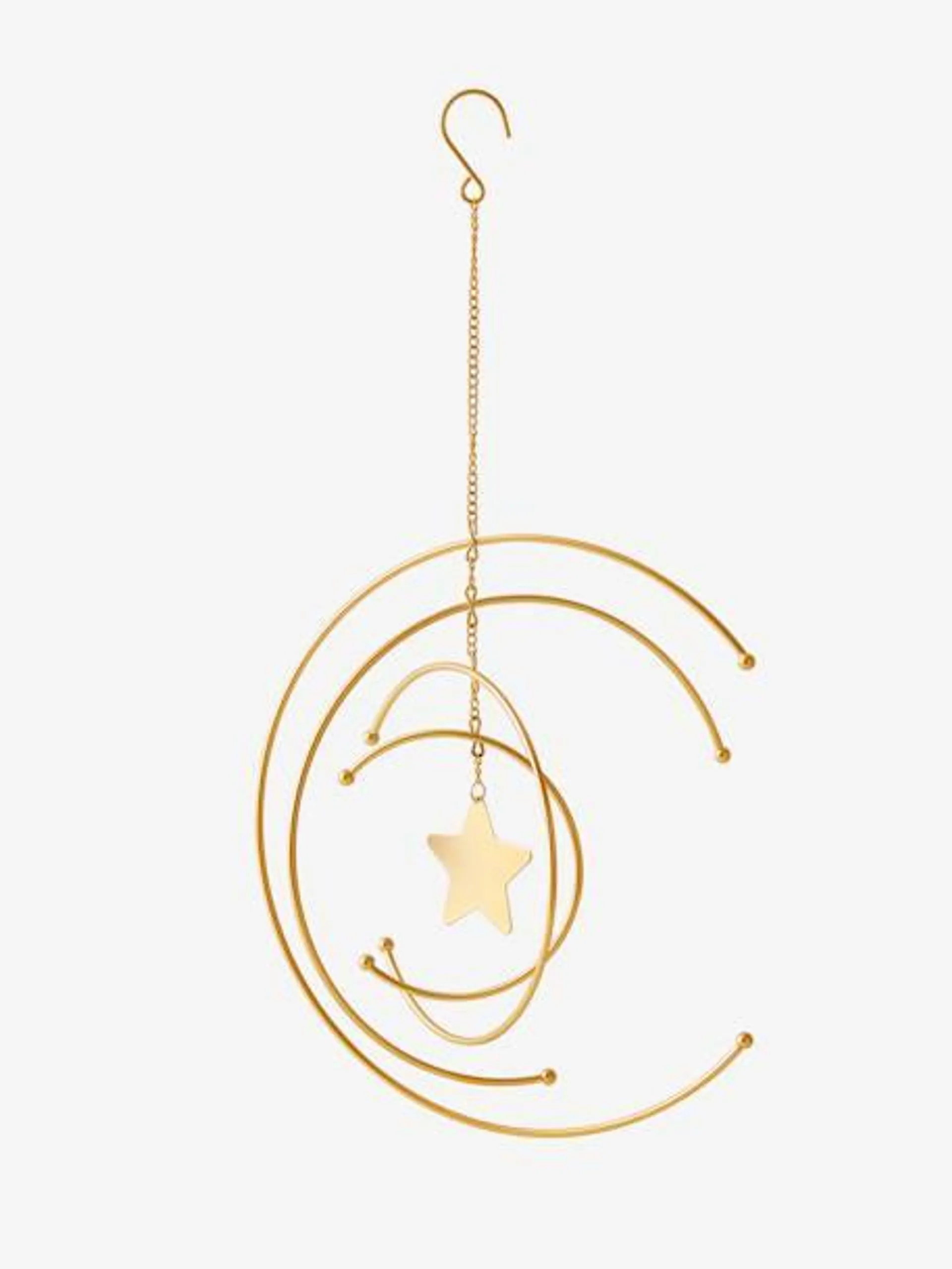 Estrela decorativa para pendurar - dourado