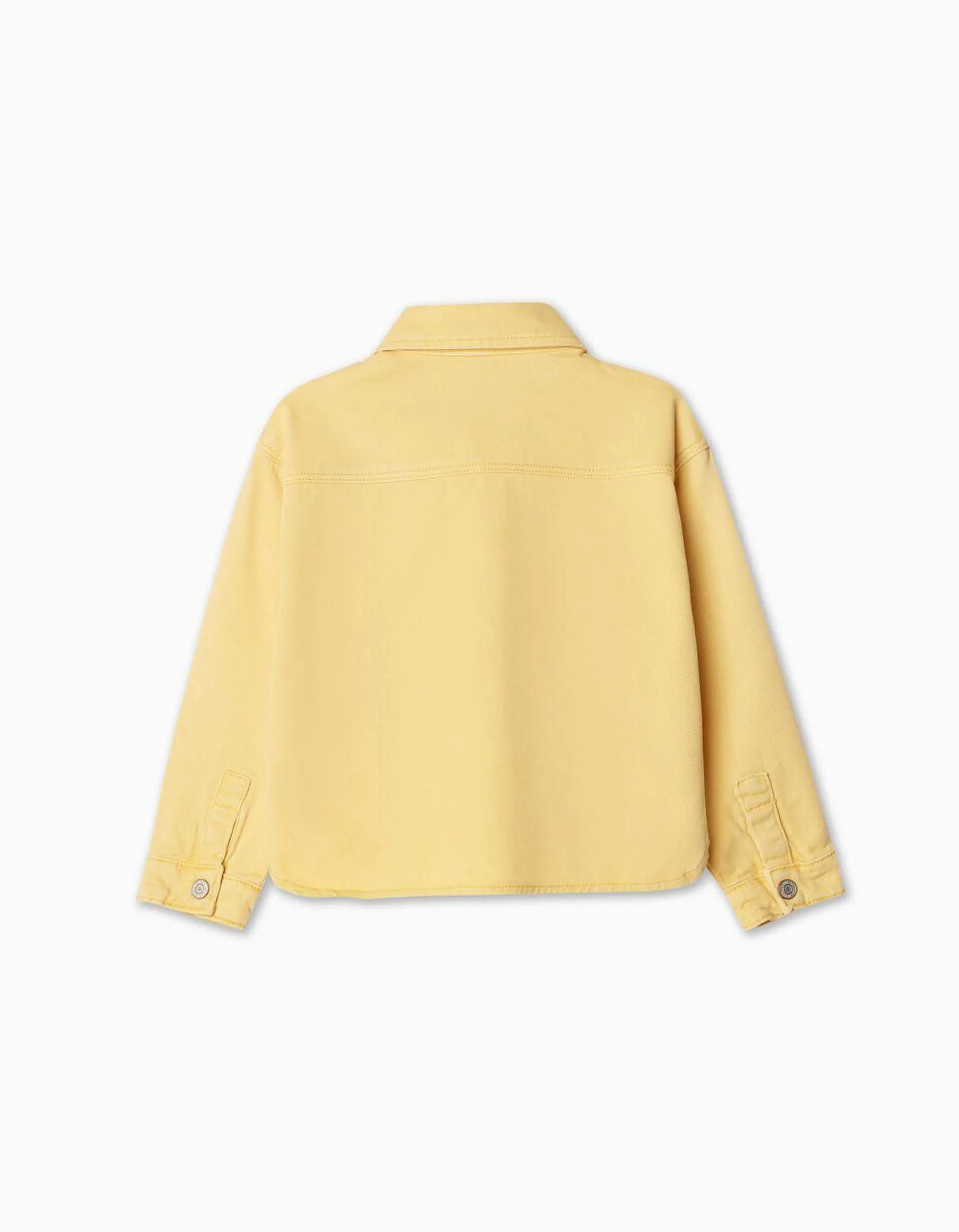 Sobrecamisa Sarja, Menina, Amarelo Claro