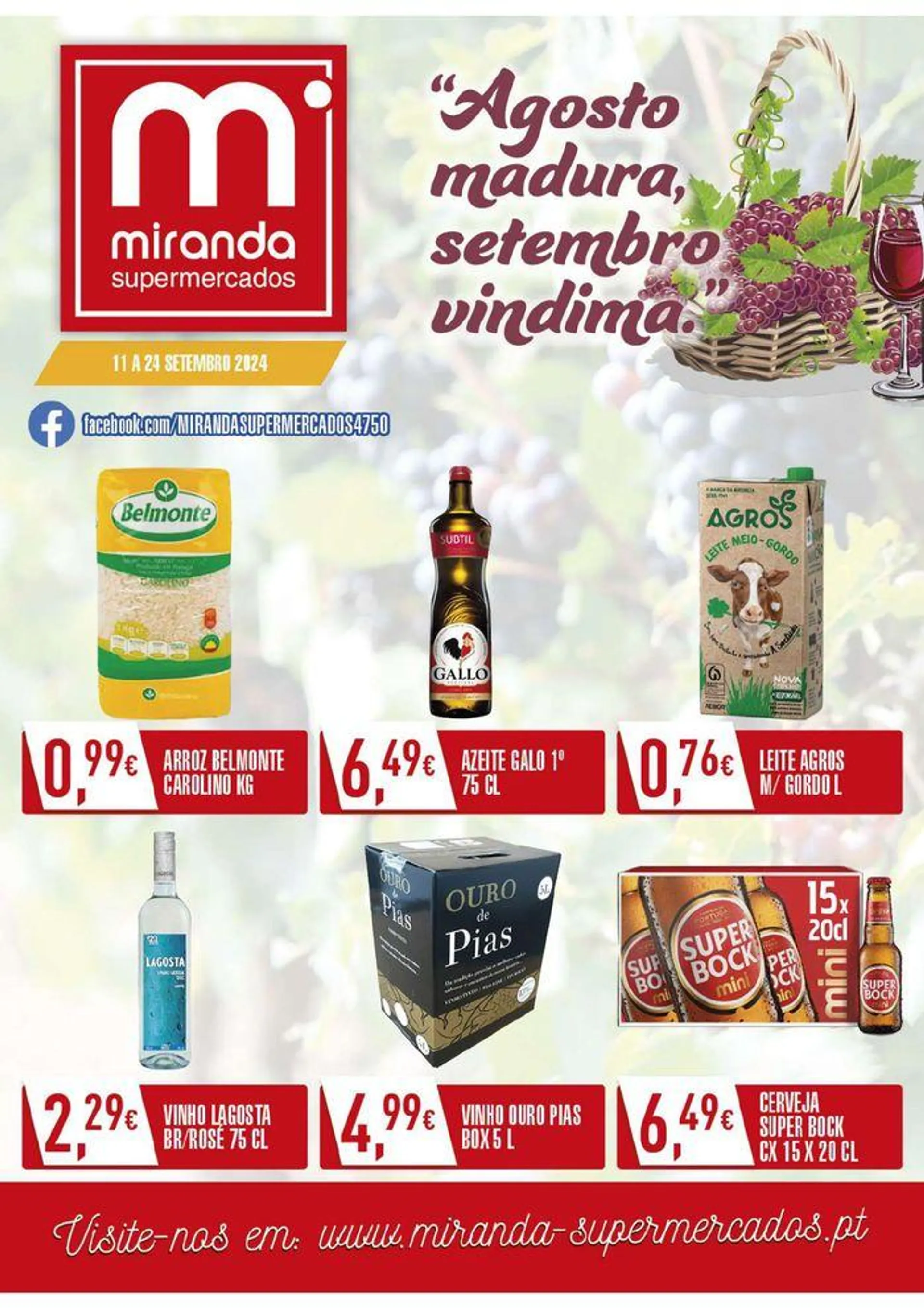 Folheto Miranda Supermercados.  - 1