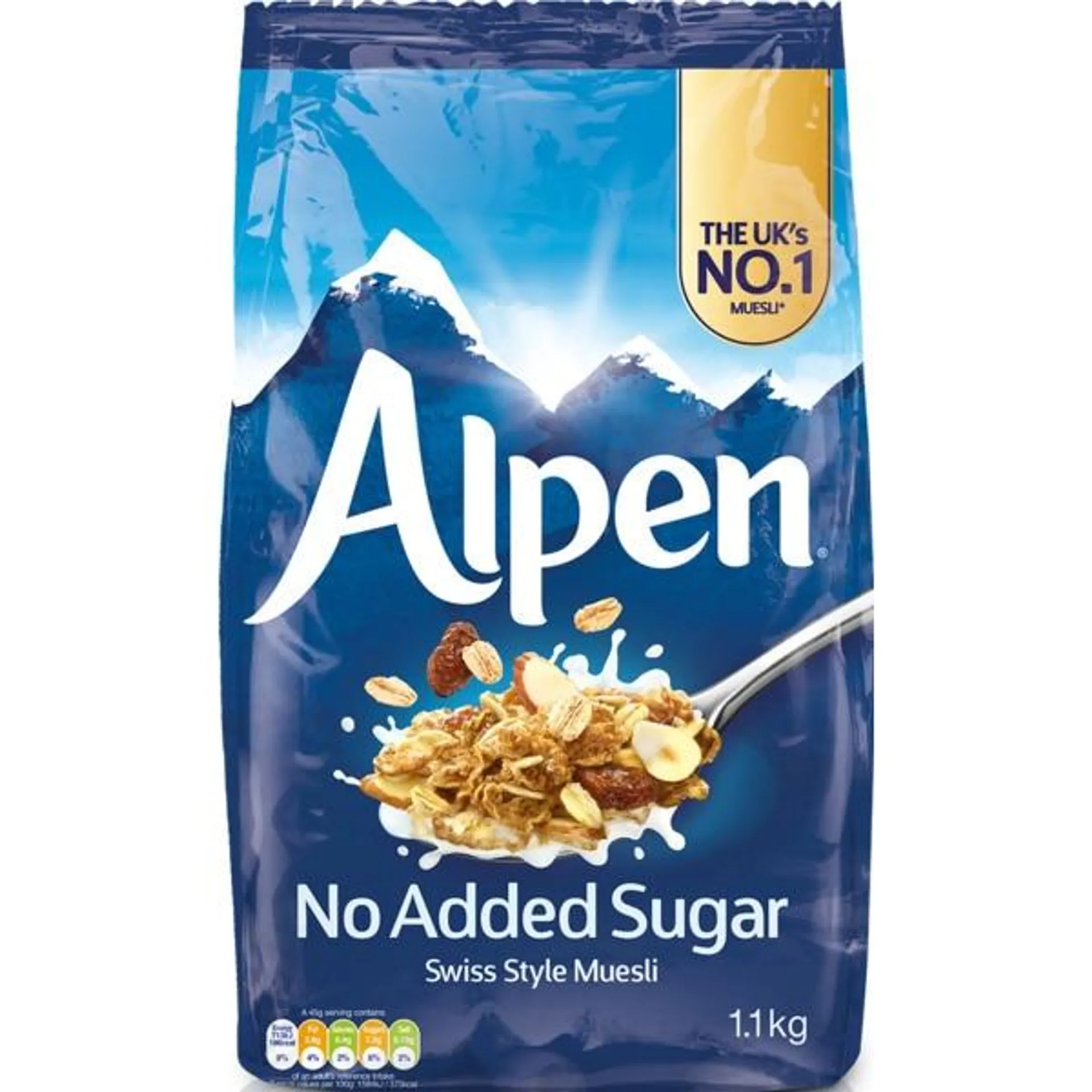 Muesli sem Adição de Açúcar embalagem 1,1 kg Alpen