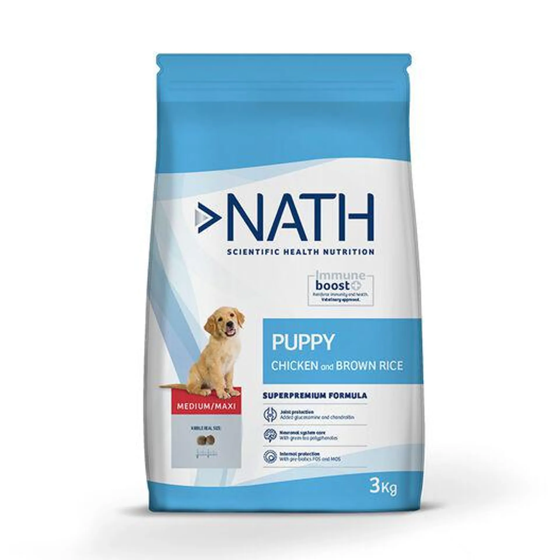 Nath Puppy Medium Maxi Frango ração para cães