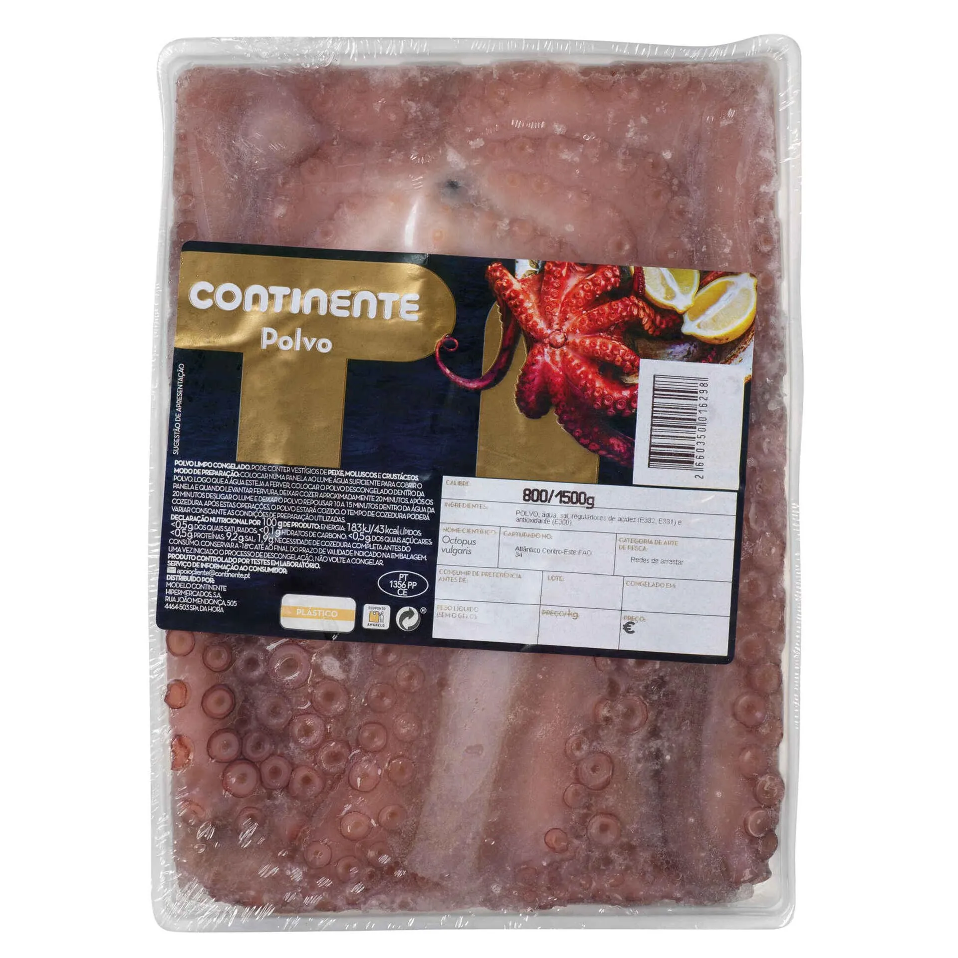 Polvo Congelado (800 gr a 1,5 kg)