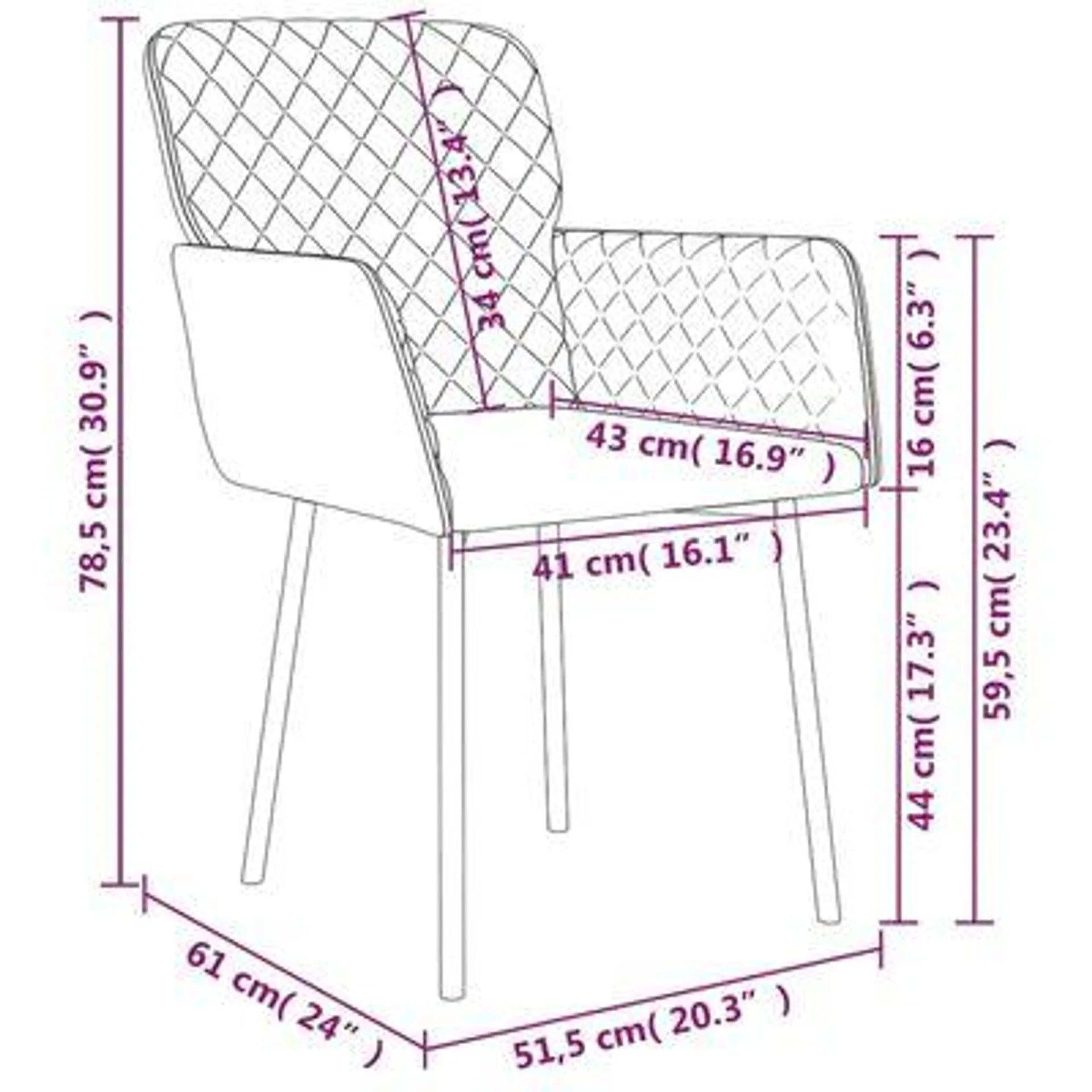 vidaXL Cadeiras de jantar 2 pcs veludo azul