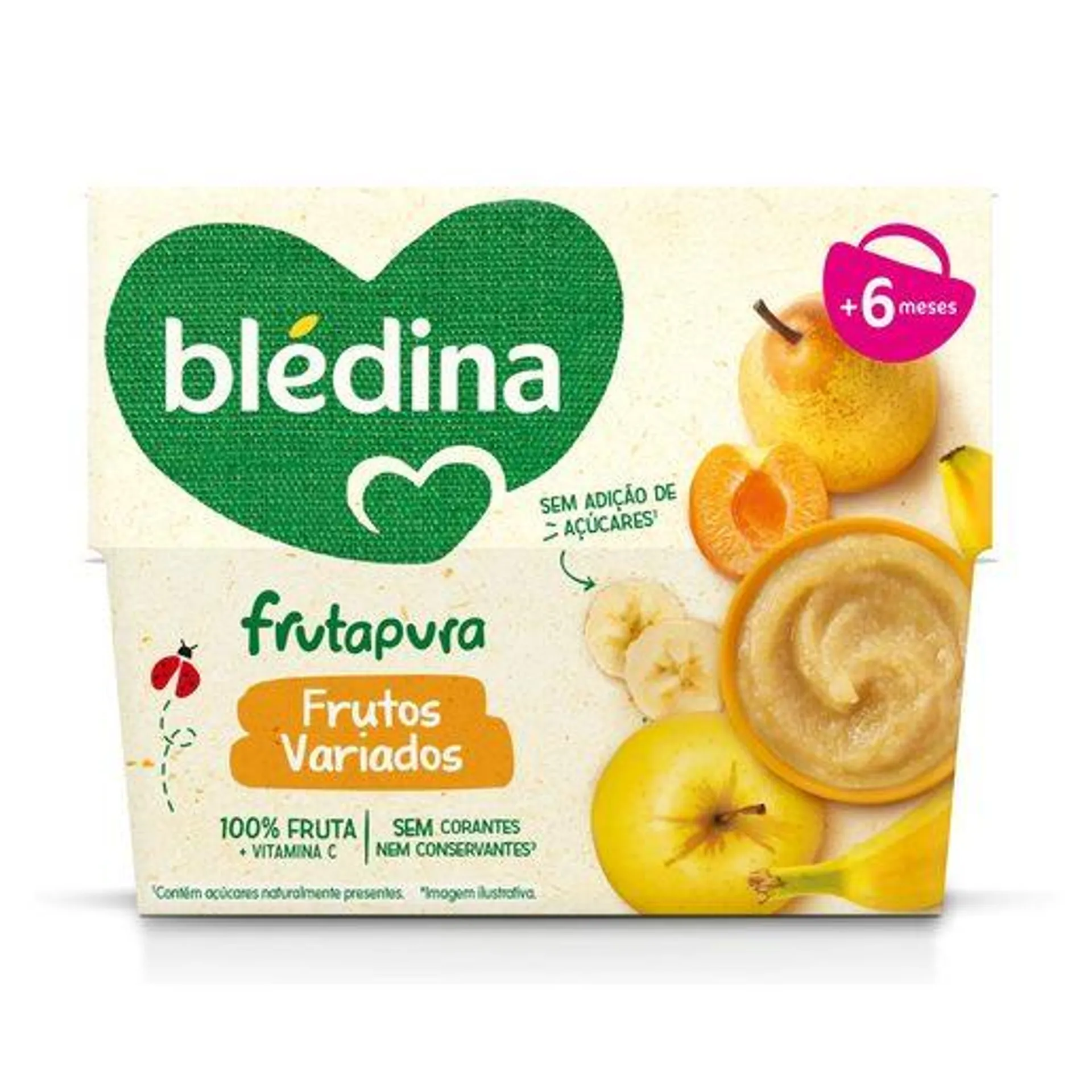 BLÉDINA Frutapura Frutos Variados 4x95 g