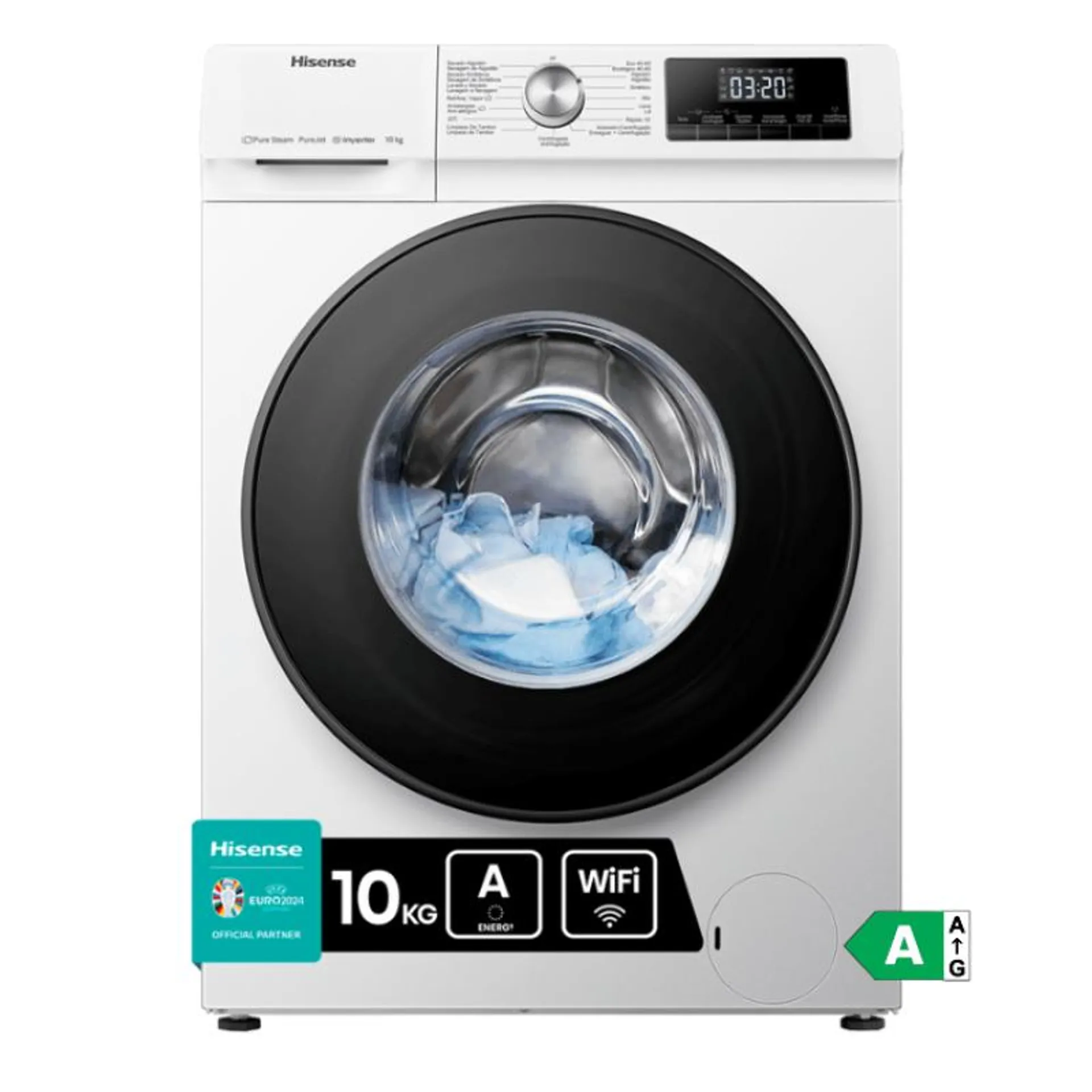 Máquina de Lavar Roupa Hisense 10Kg 1400RPM Classe B Branco