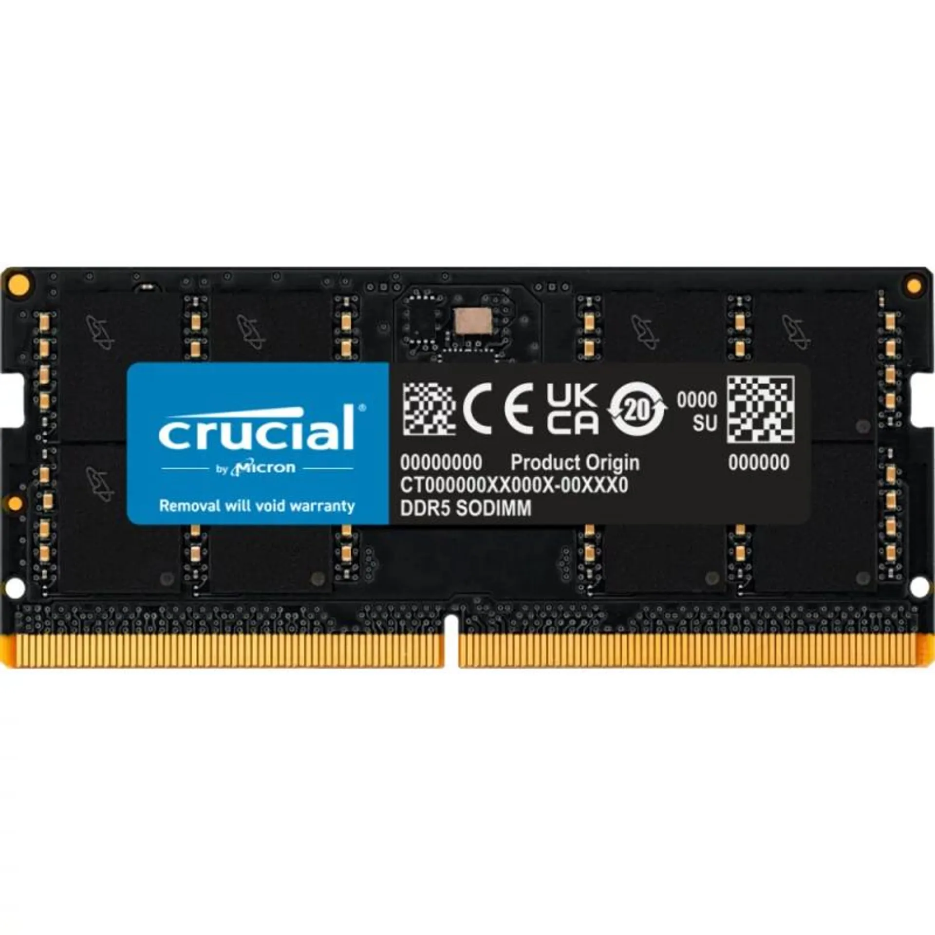 Crucial - DDR5 - módulo - 32 GB - SO DIMM 262-pinos - 5600 MHz / PC5-44800 - CL46 - 1.1 V - sem ECC