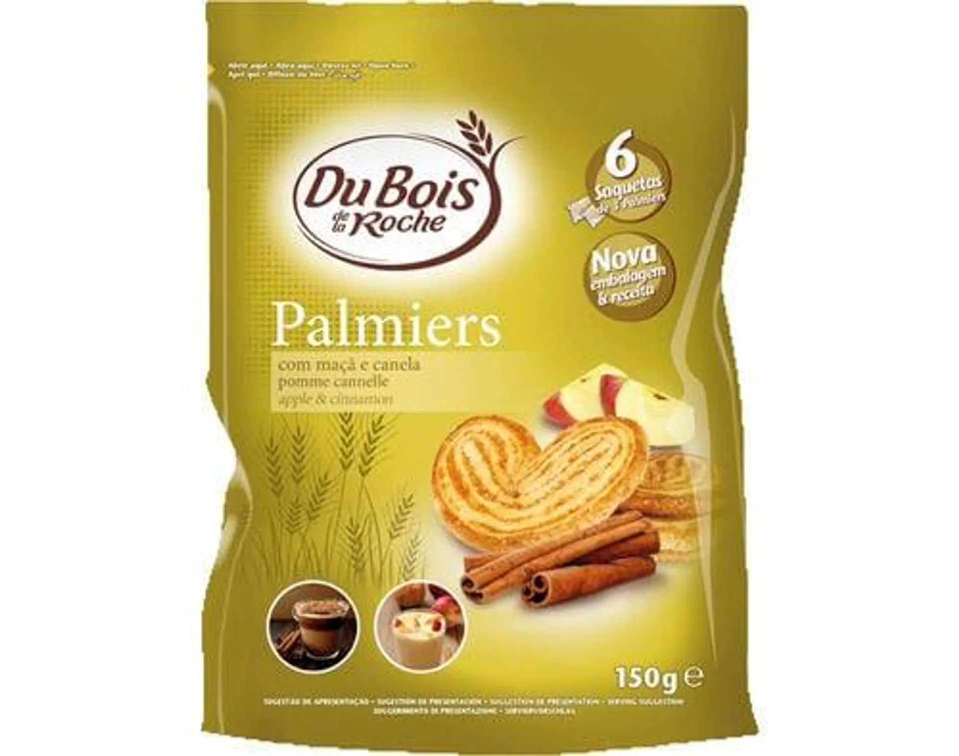 palmiers du bois de la roche maçã e canela 150g