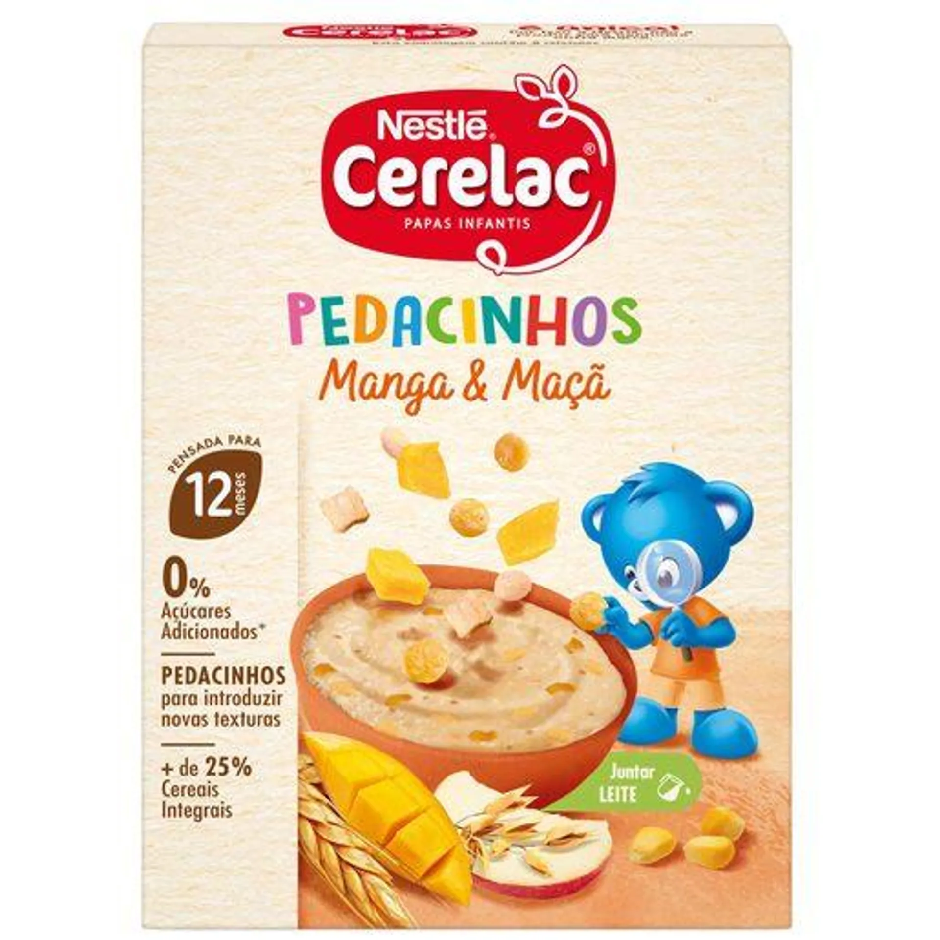 CERELAC Papa Infantil Pedacinhos Manga Maçã 200 g