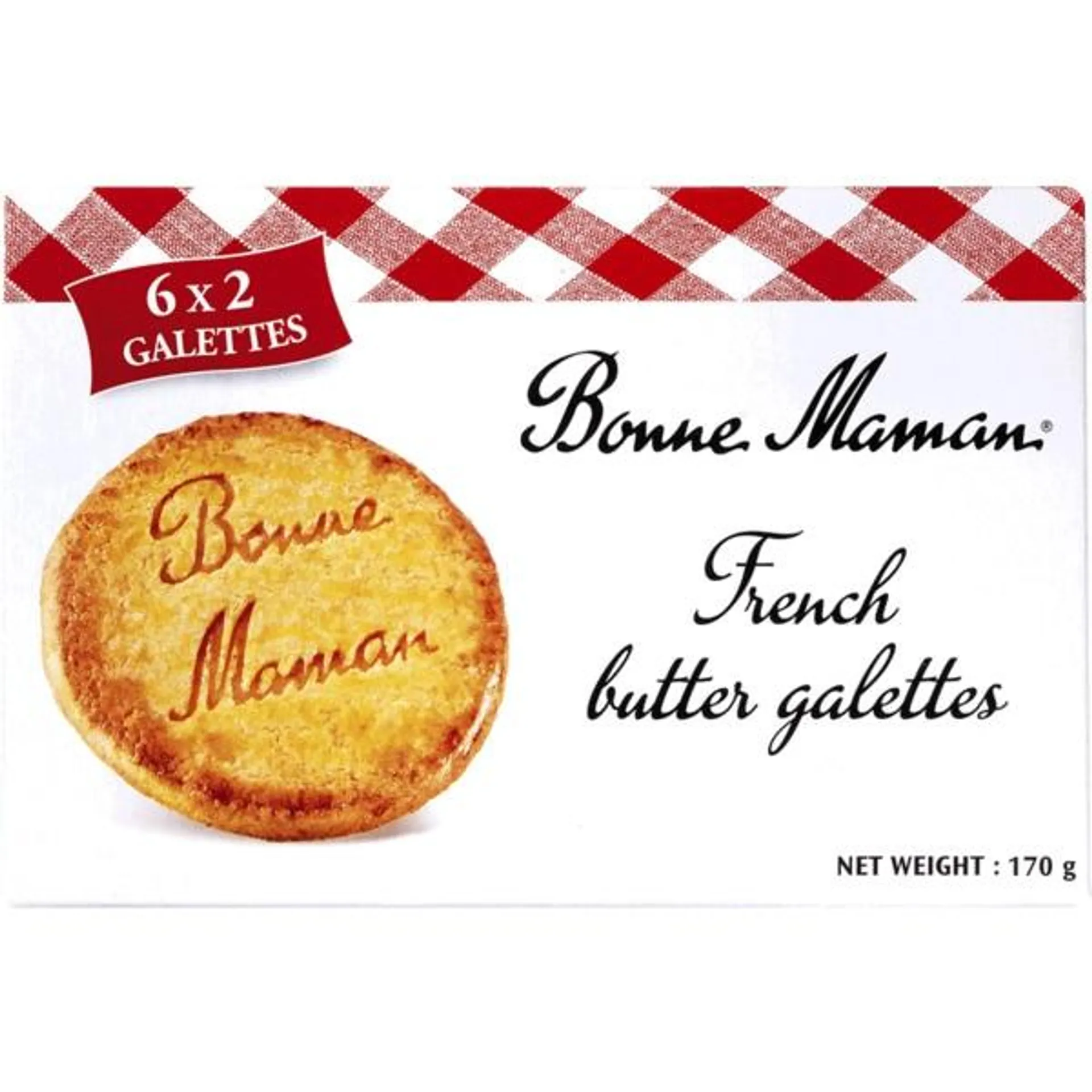 Bolachas de Manteiga embalagem 170 g Bonne Maman Galettes