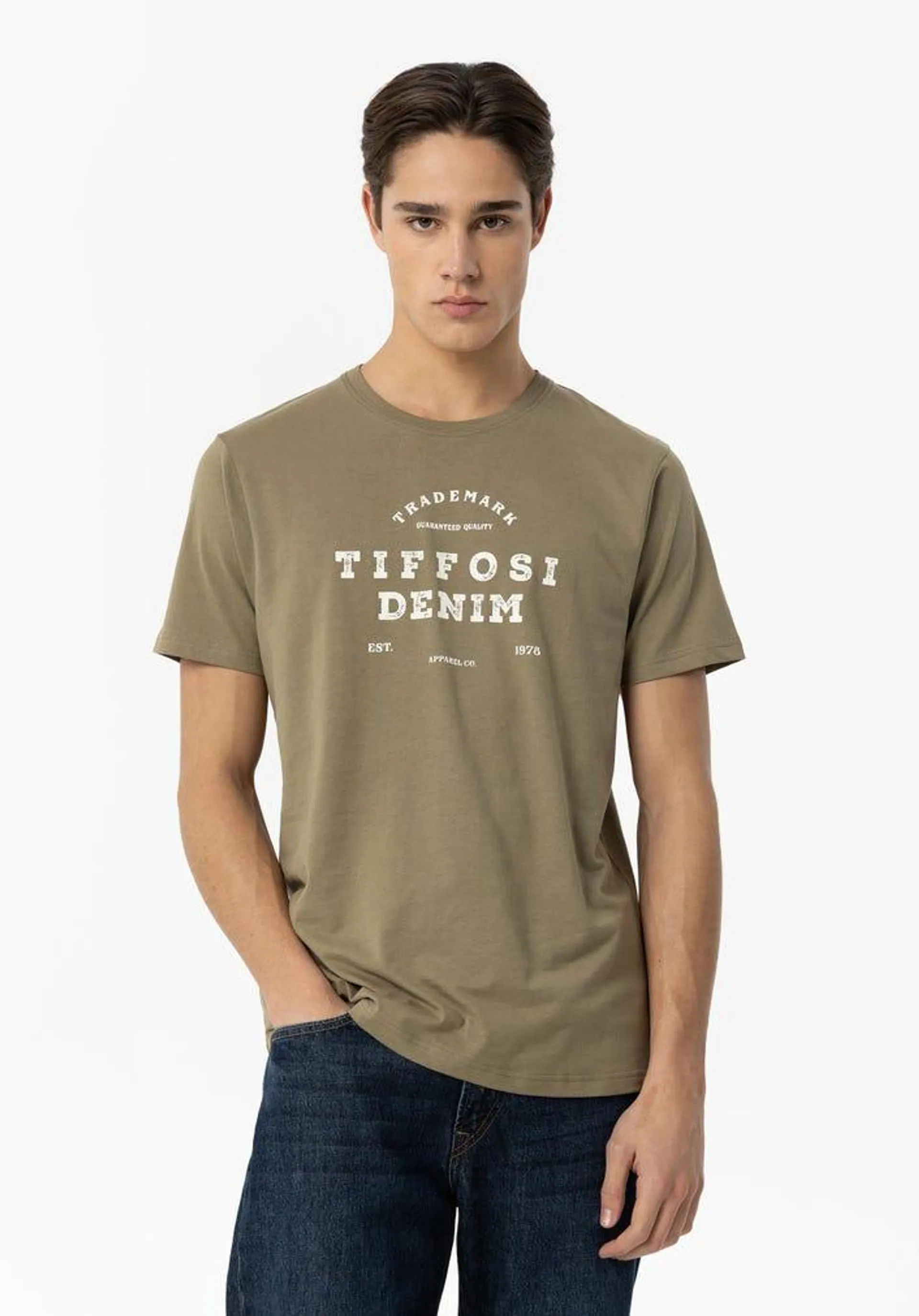 T-shirt com Estampado Frontal
