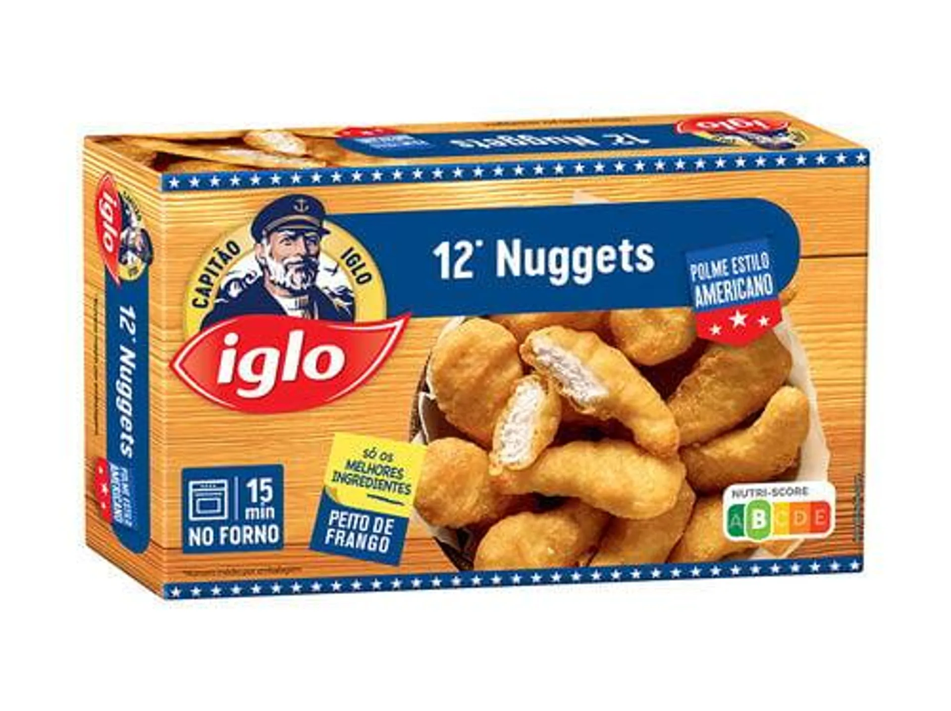 nuggets iglo capitão frango estra americano 220g