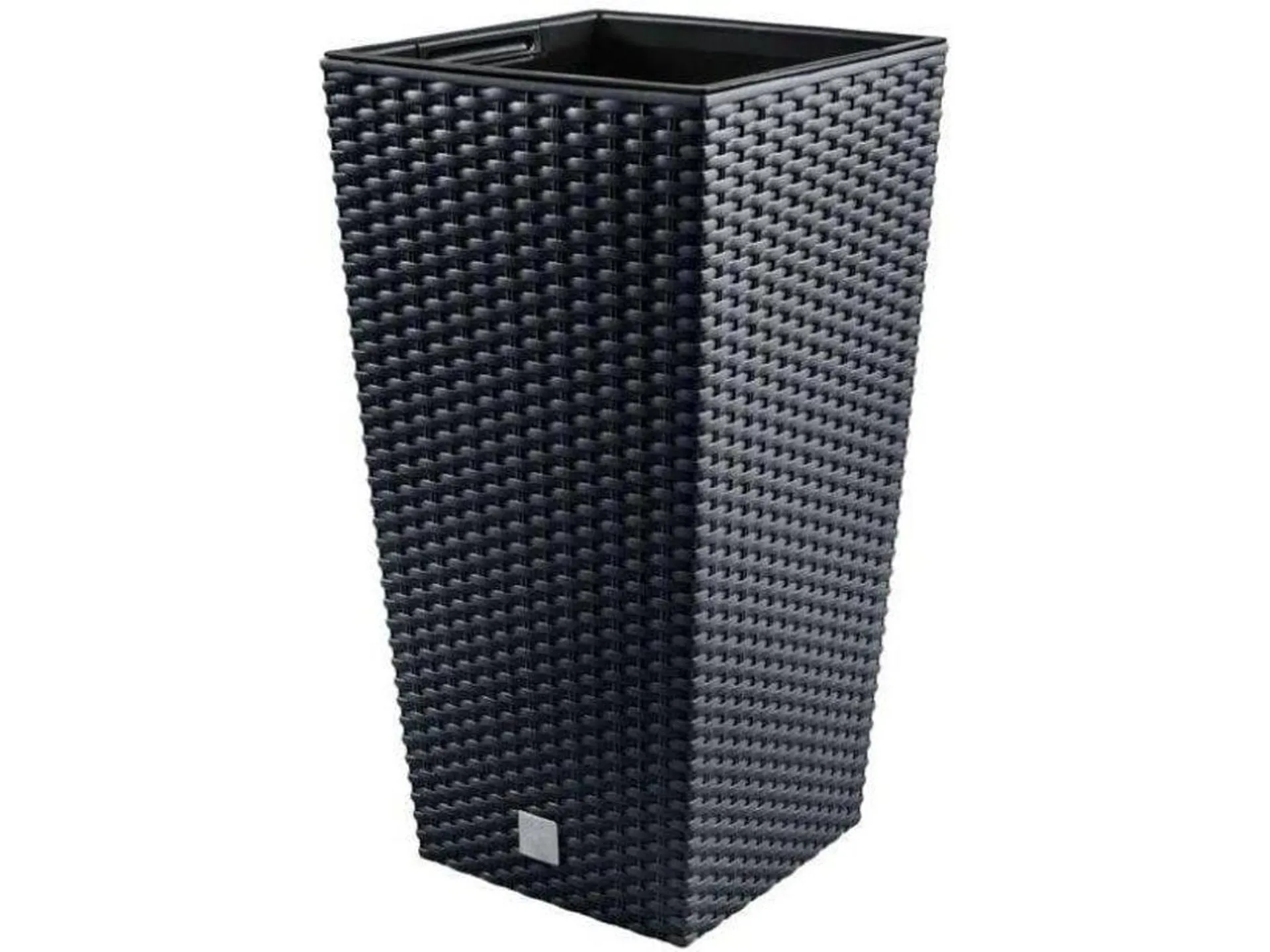 Vaso PROSPERPLAST Rato Square (Cinzento - 26.5x26.5x50 cm)