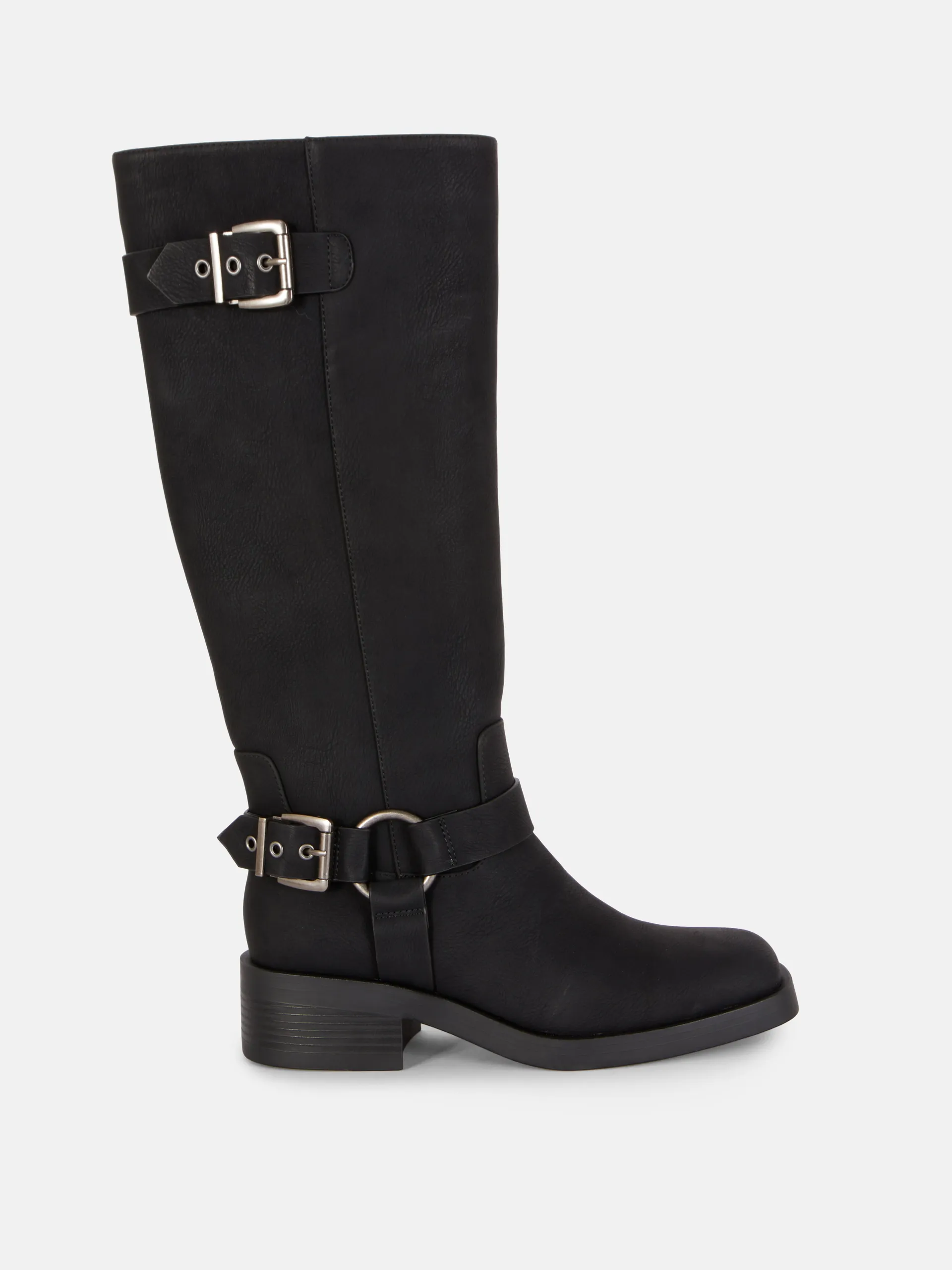 Square Toe Biker Boots