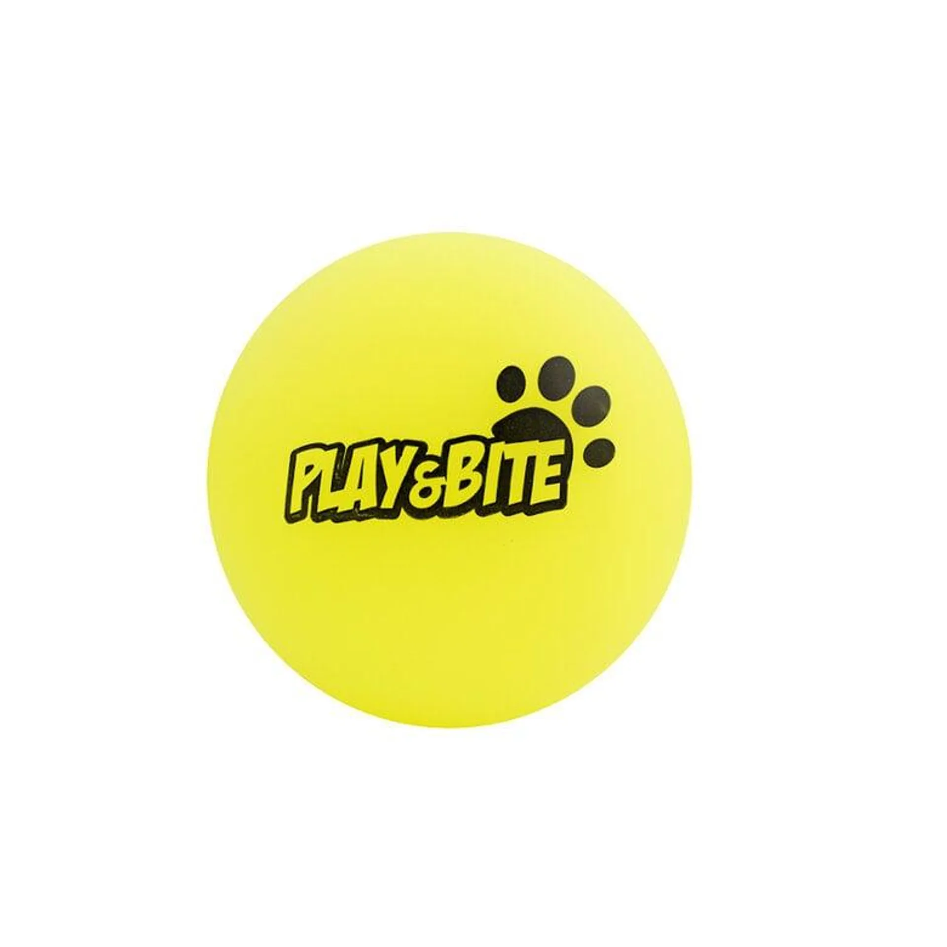 Play&Bite Bola Amarela de Vinil para cães