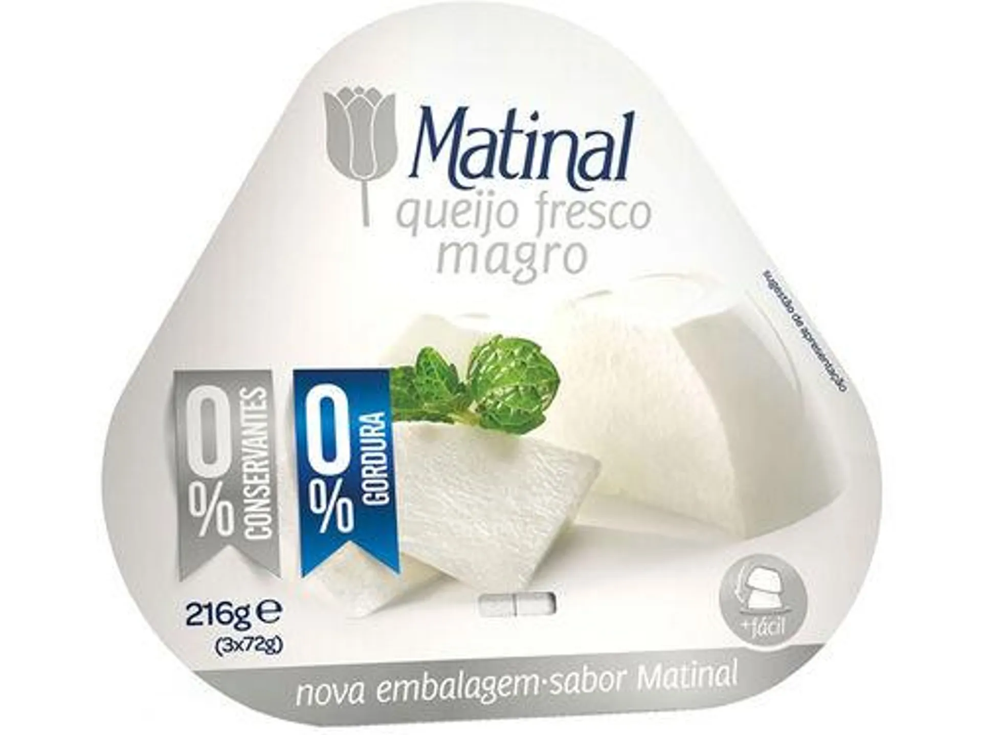 queijo matinal fresco magro 3x72 g