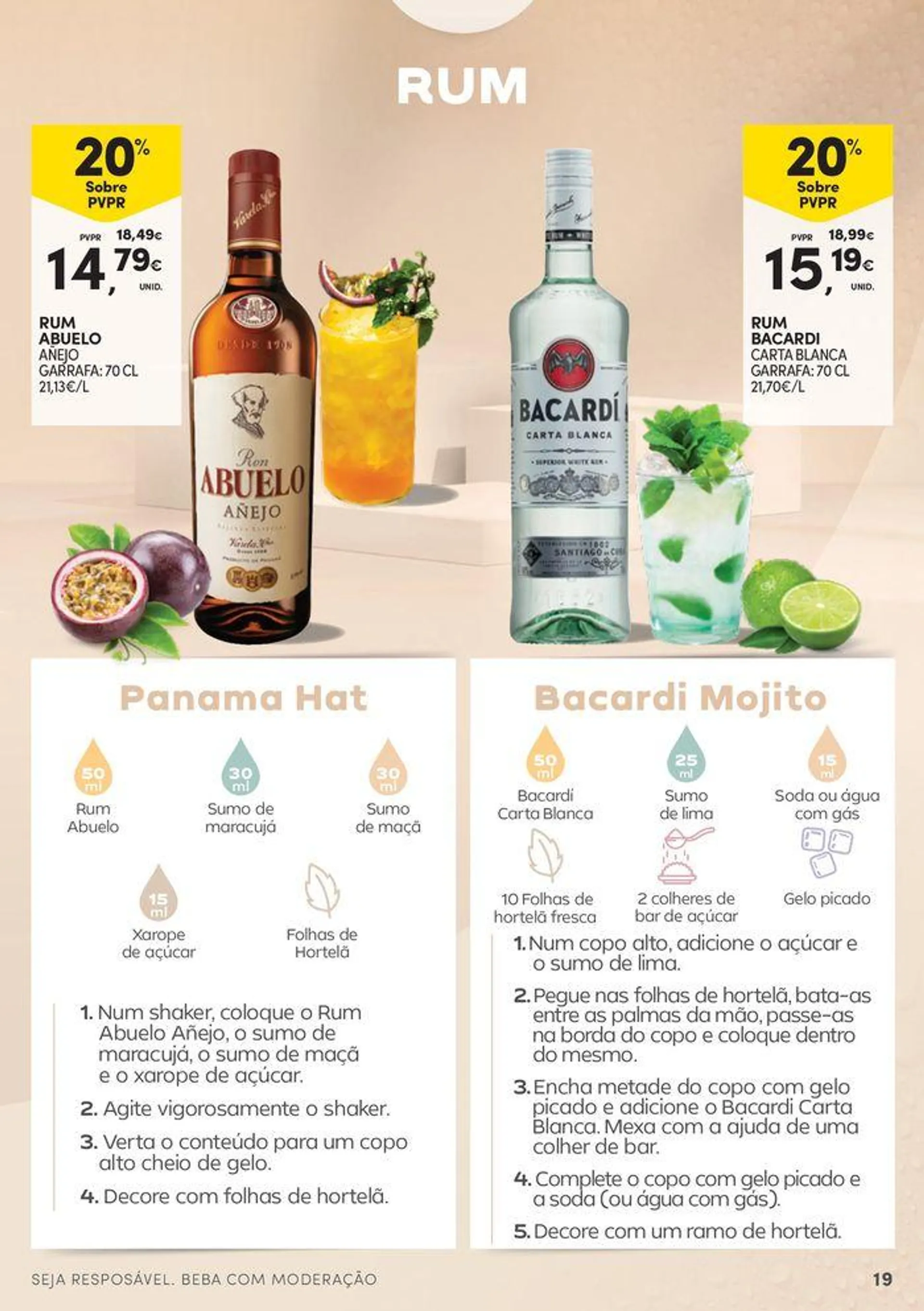 Folheto Cocktails que sabem a Verão de 16 de julho até 11 de agosto 2024 - Pagina 19