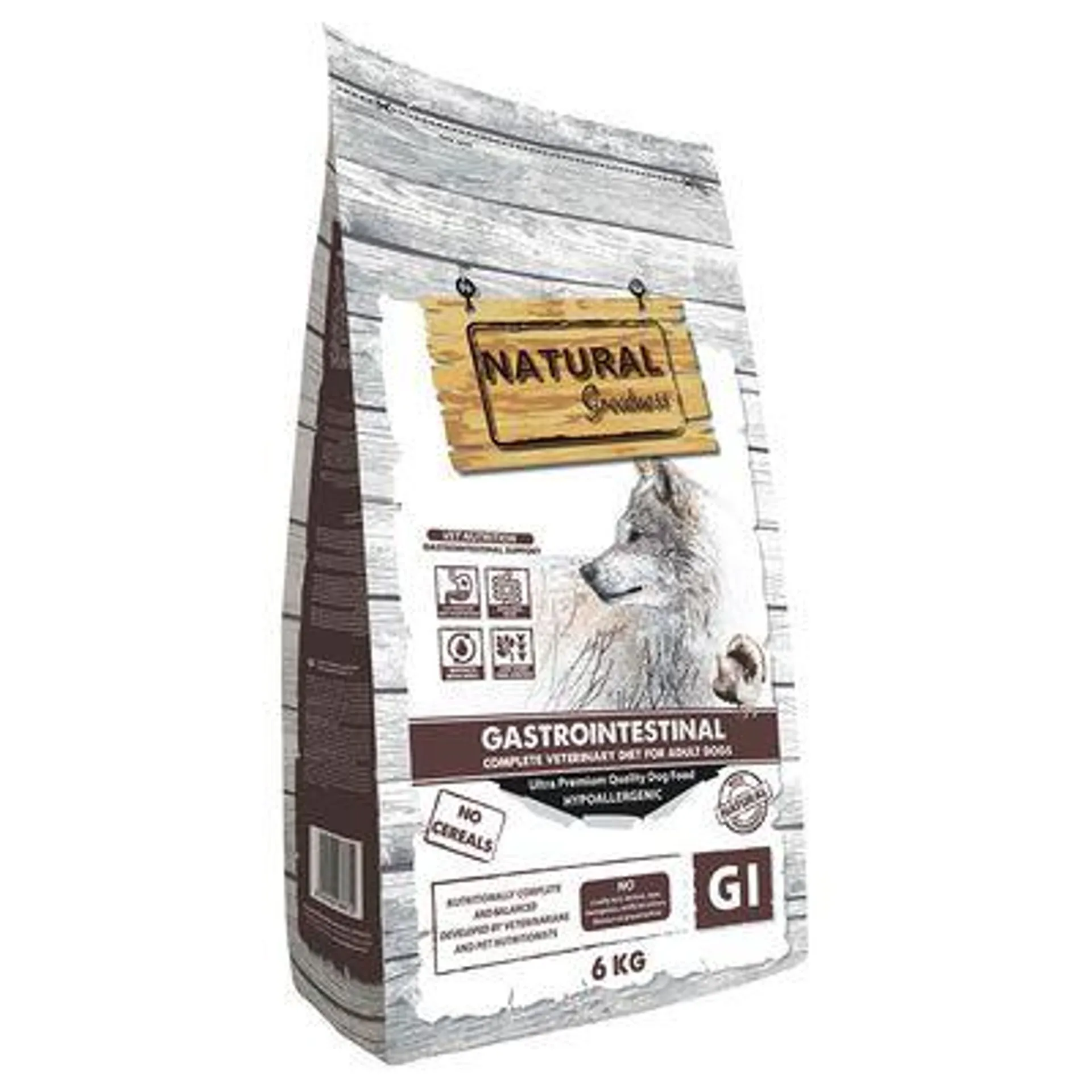 Natural Greatness Diet Vet Gastrointestinal ração para cães