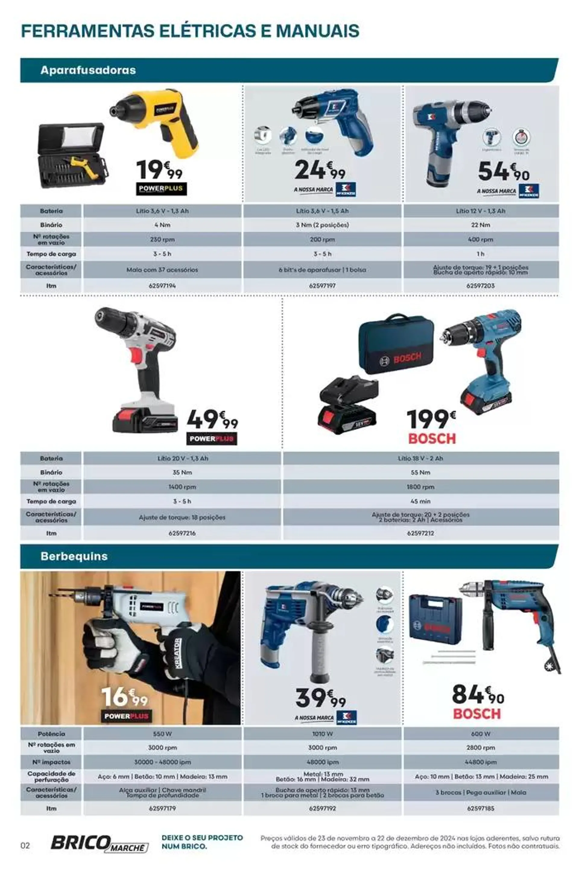 Folheto F#17 Ferramentas Elétricas e Manuais 12p de 25 de novembro até 22 de dezembro 2024 - Pagina 2