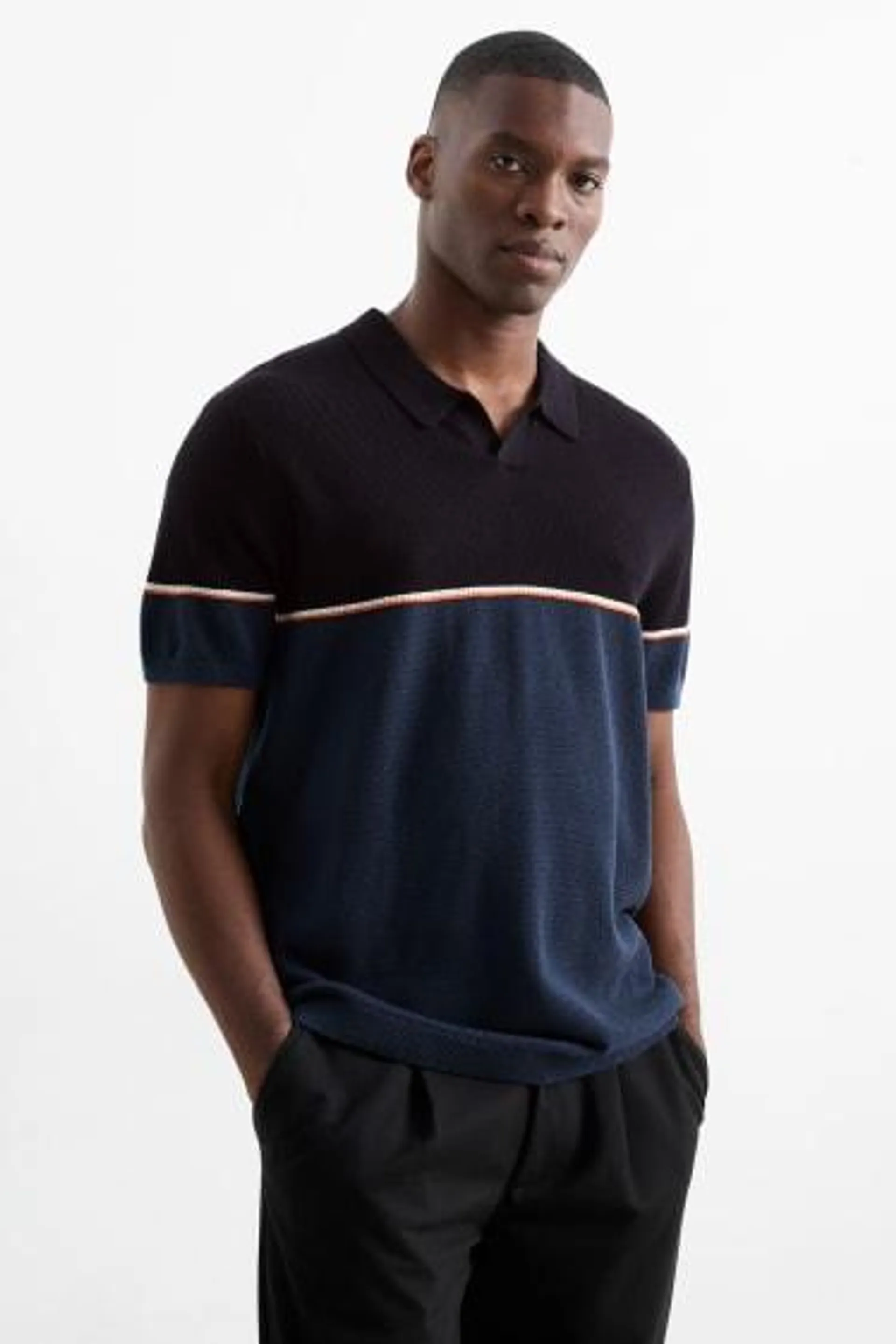 Polo shirt - textured