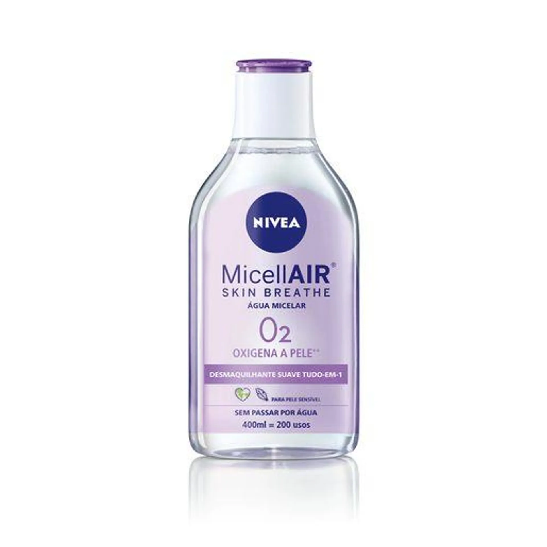 NIVEA Água Micelar O2 Peles Sensíveis 400 ml