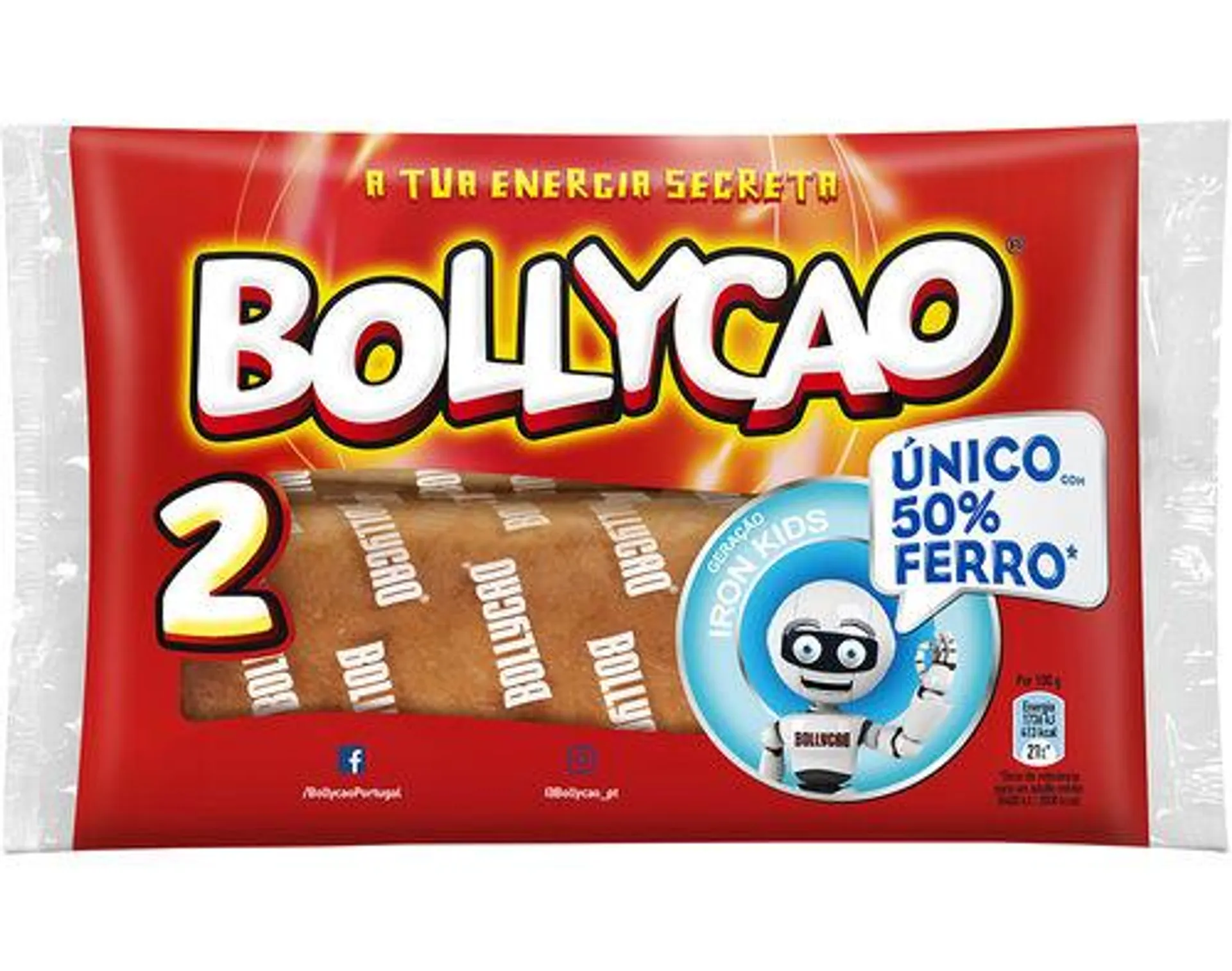 bolo bollycao recheado 2un 114g