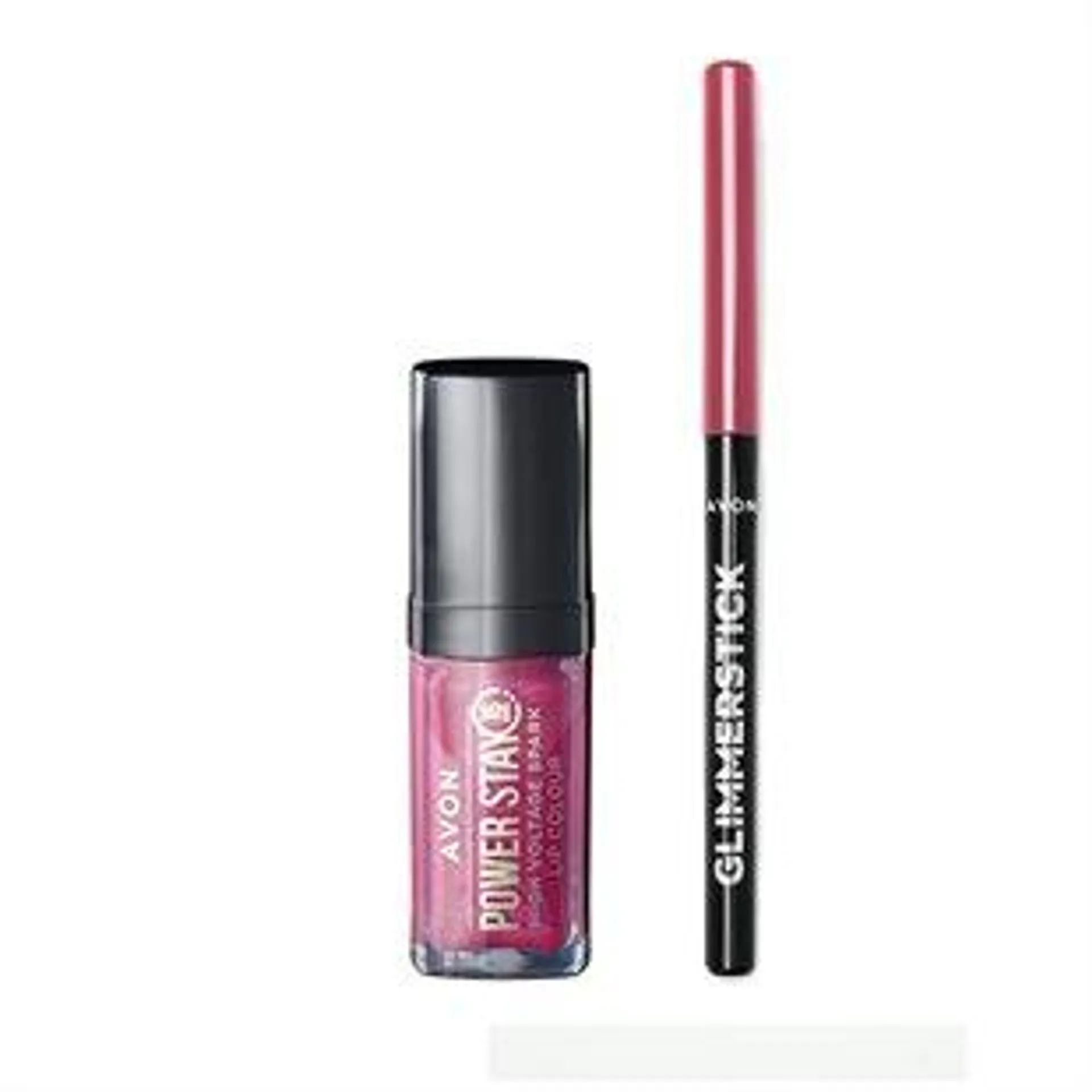 Conjunto batom High Voltage (rose flash) + Delineador (pink bouquet)