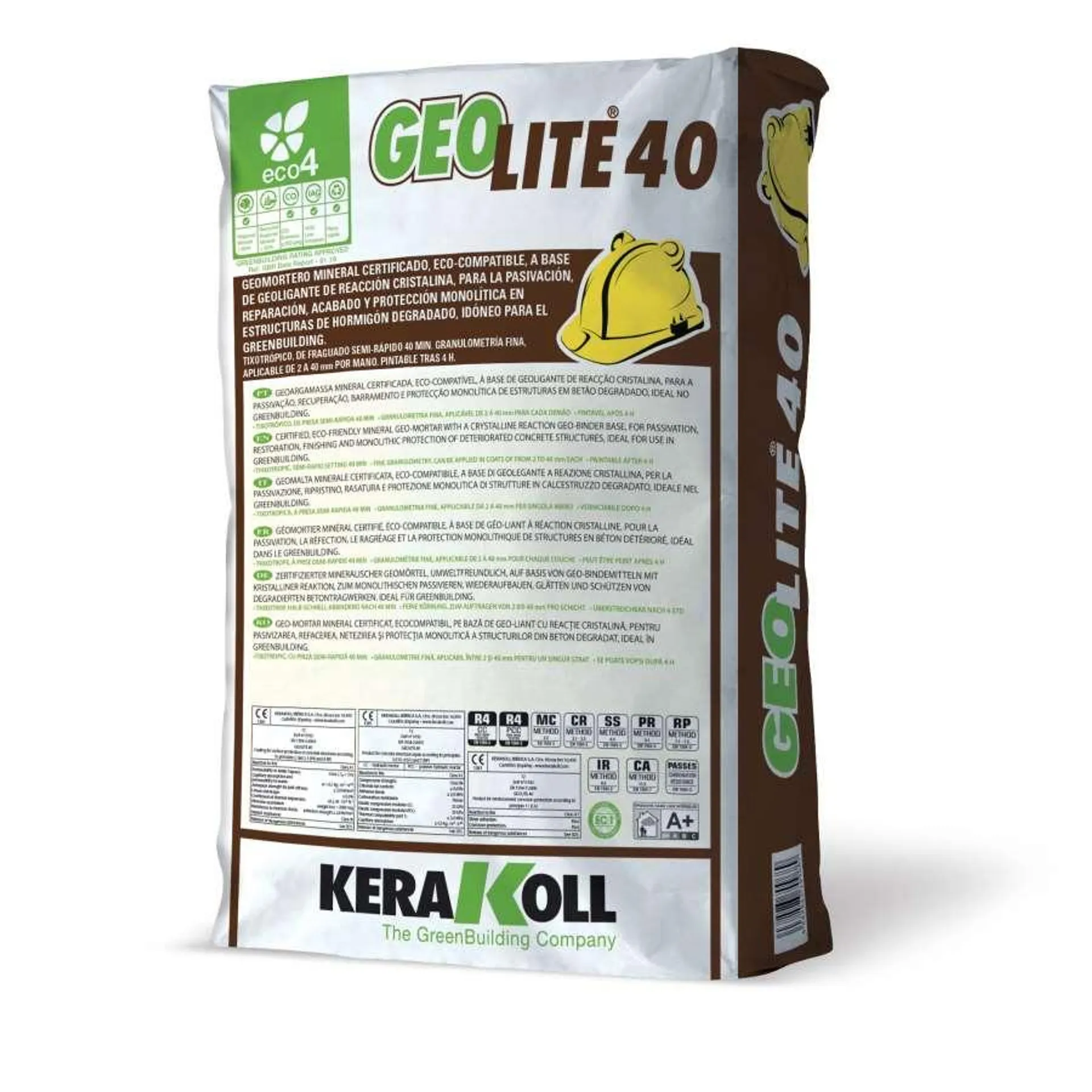 ARGAMASSA DE REPARAÇÃO GEOLITE 40 25 kg CINZENTA