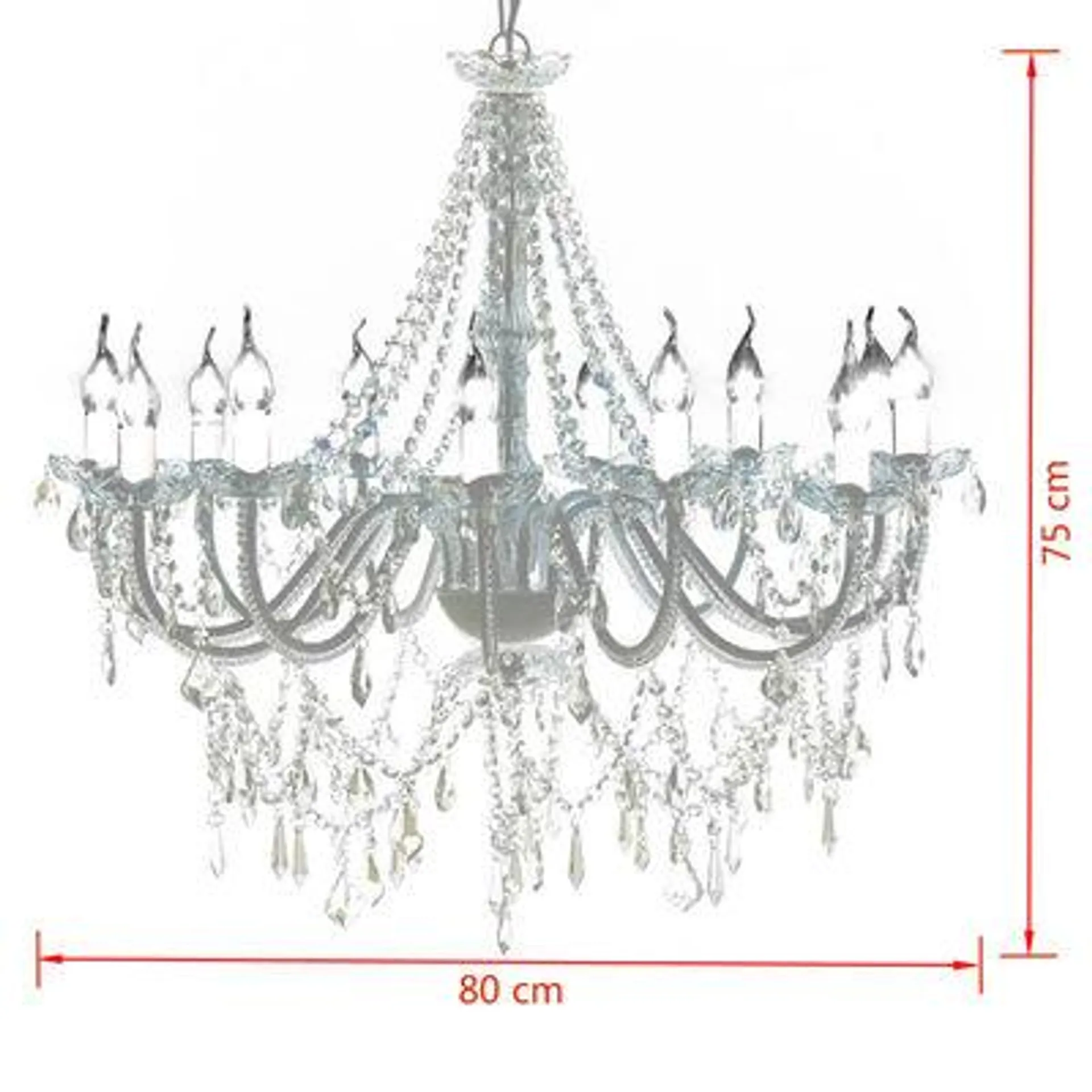 Candelabro com 1600 Cristais