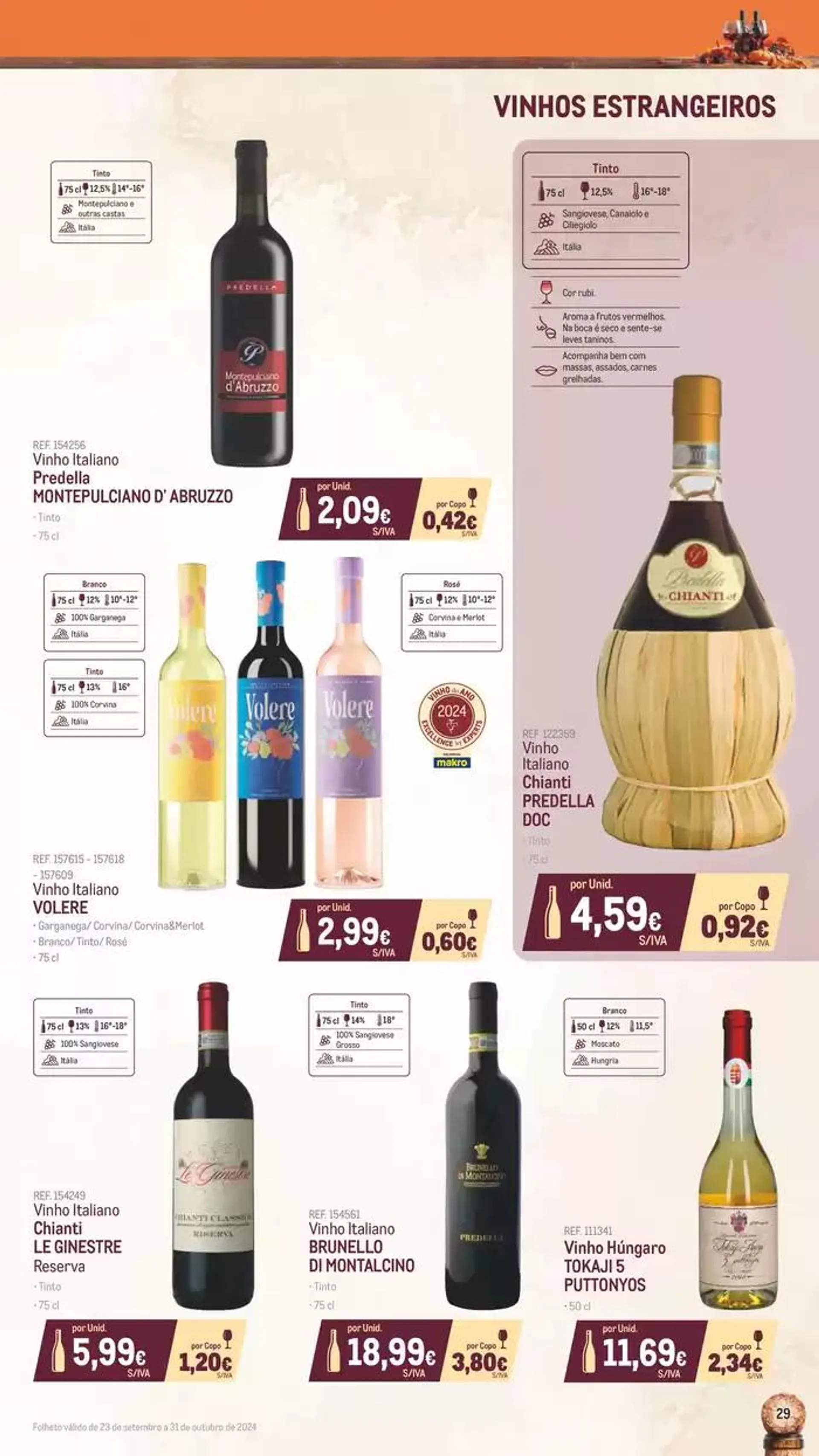 Folheto Catálogo de Vinhos, Queijos e Enchidos de 8 de outubro até 31 de outubro 2024 - Pagina 29