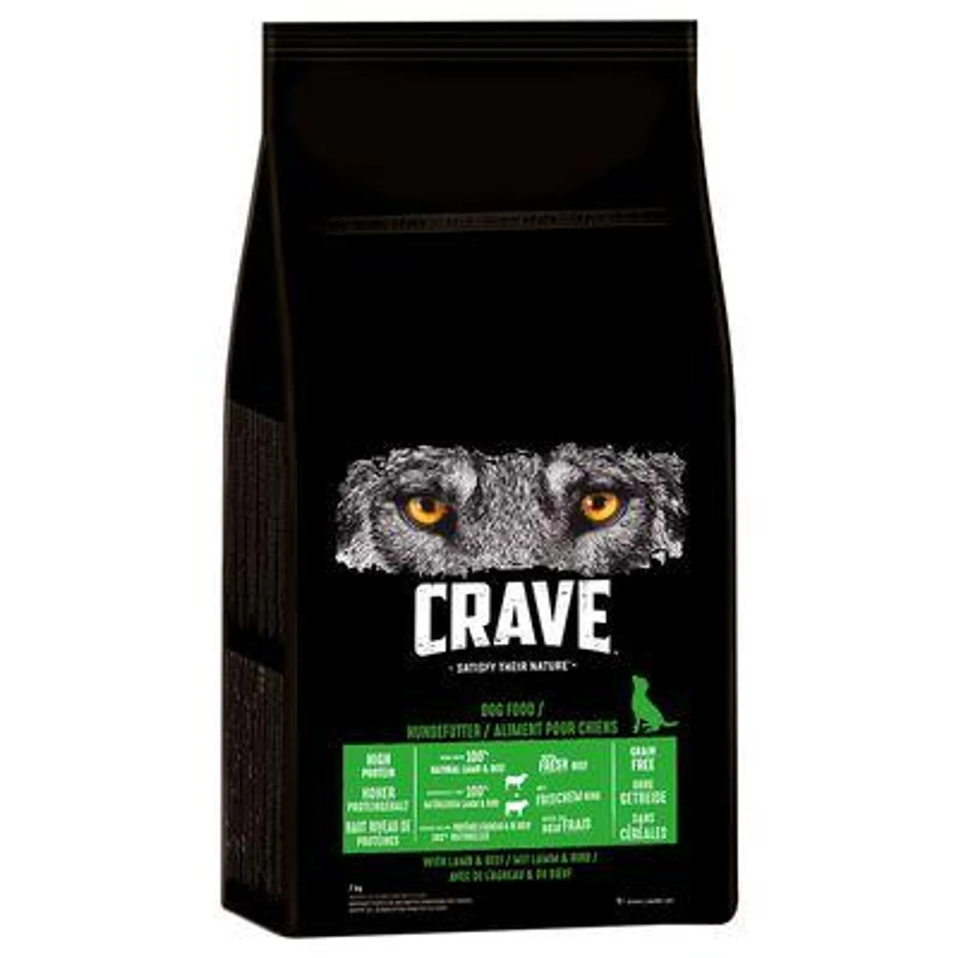 Crave Adult 2 x 7 kg ração para cães em promoção: 12 + 2 grátis!