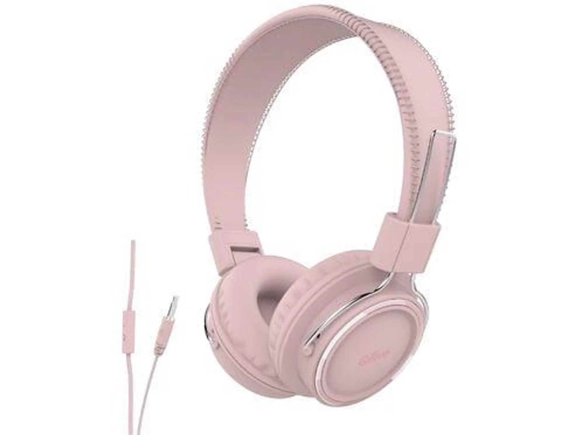 auscultadores com fio qilive rosa q1296 600106017