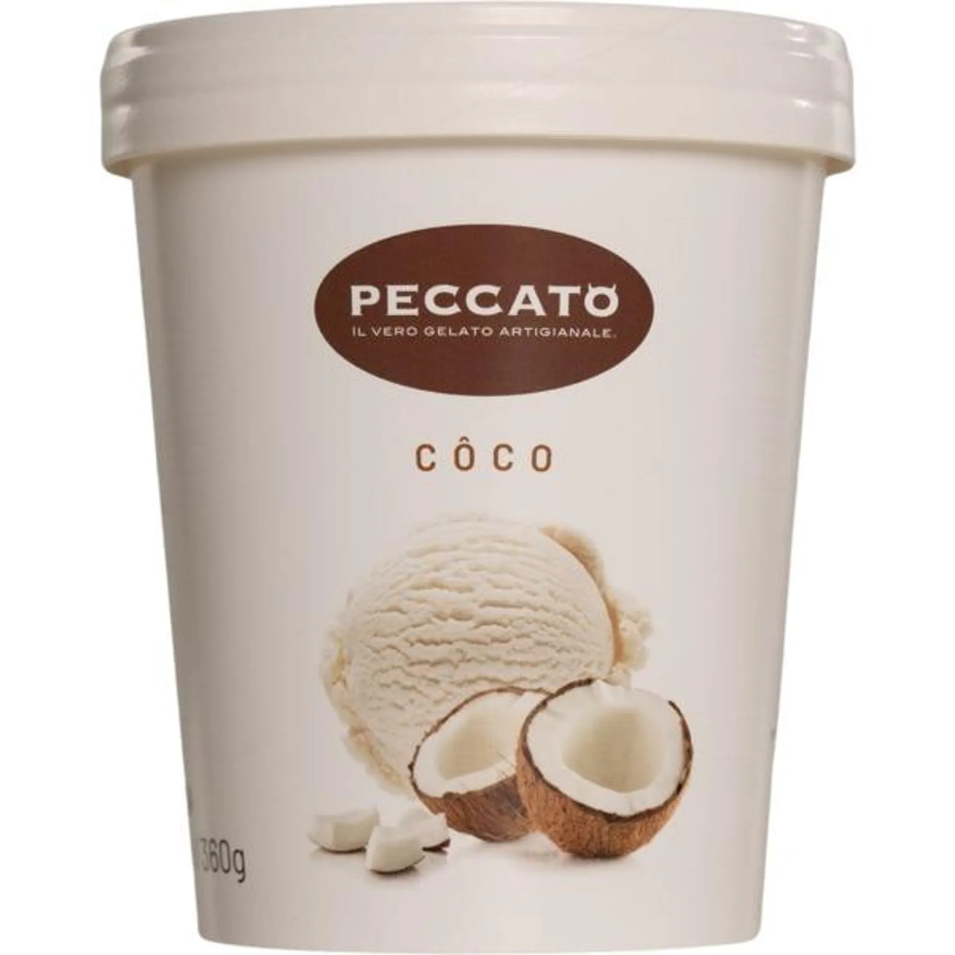 Gelado de Coco frasco 500 ml Peccato