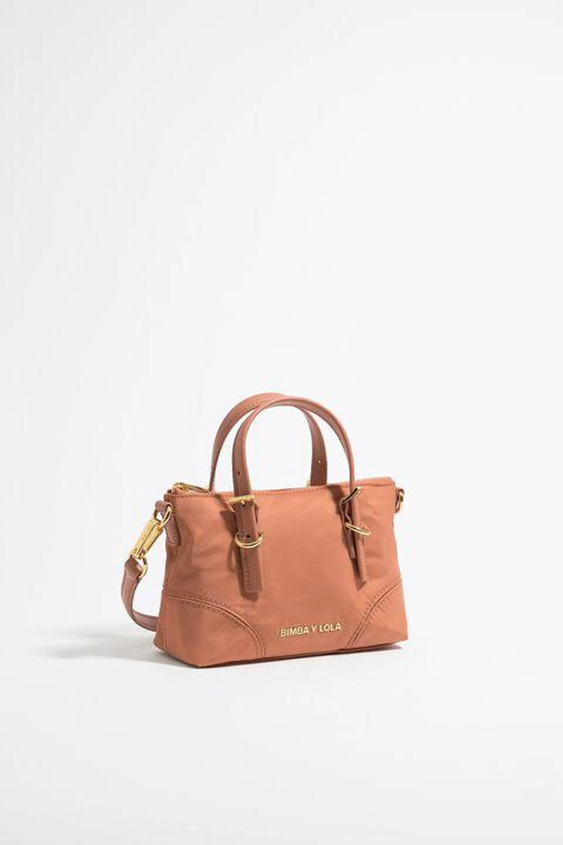 Mala shopper mini nylon argila