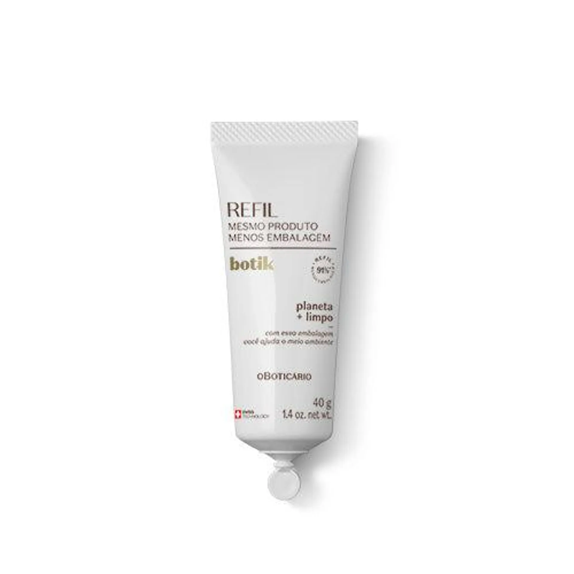 Refil Creme Facial Ácido Hialurónico Botik, 40g