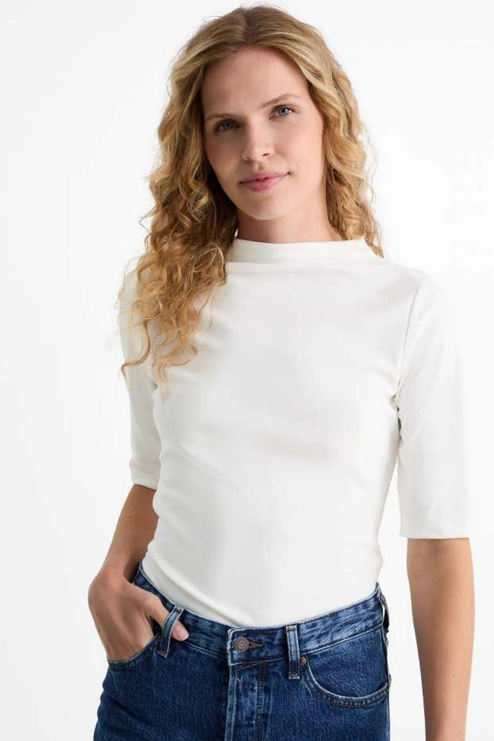 Long sleeve top - ribbed