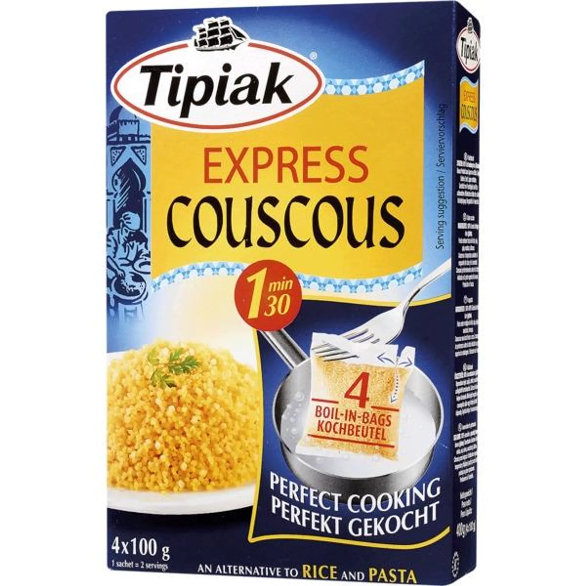 Express Couscous embalagem 400 g Tipiak